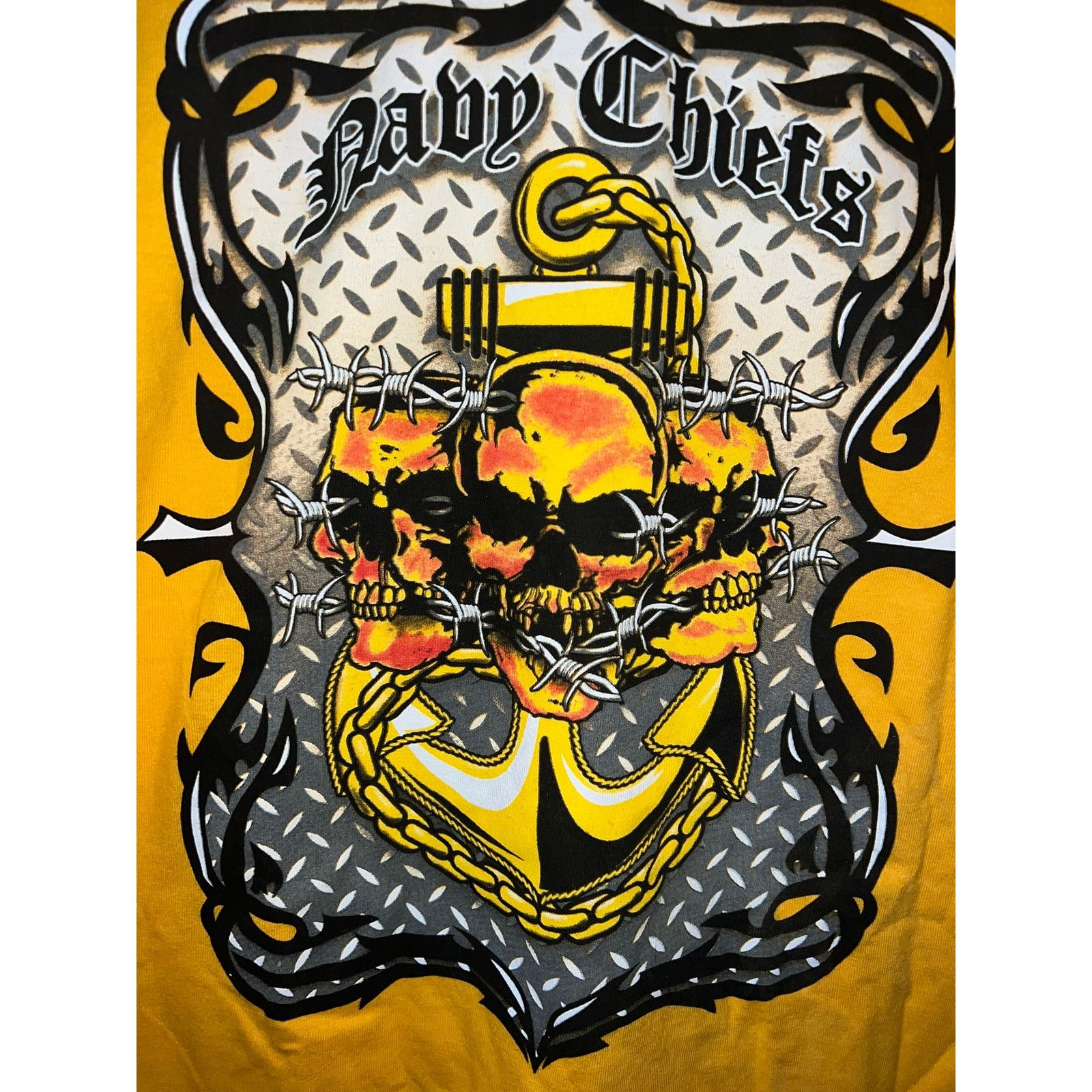 Gildan Vintage Navy Chiefs Shirt Comfair Fwd Task Force Tee M Size US M / EU 48-50 / 2 - 11 Thumbnail