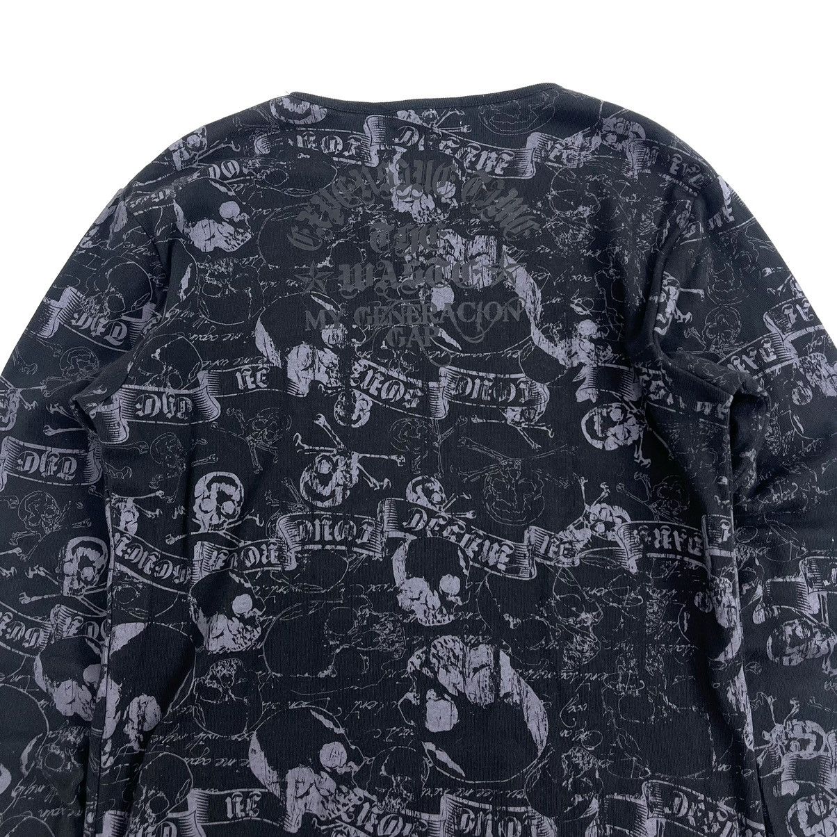 If Six Was Nine 2000s In The Attic Skulls Punk Goa Lgb Full Print Longsleeve Size US L / EU 52-54 / 3 - 12 Thumbnail