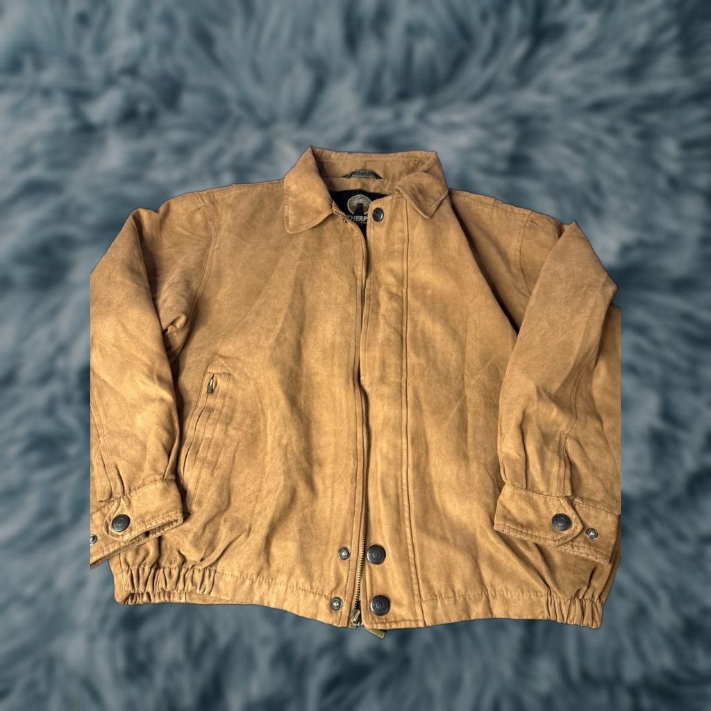Weatherproof Weatherproof Men's Brown Faux Suede Size M Full Zip Jacket Jerry Seinfeld Jacket Size US M / EU 48-50 / 2 - 1 Thumbnail