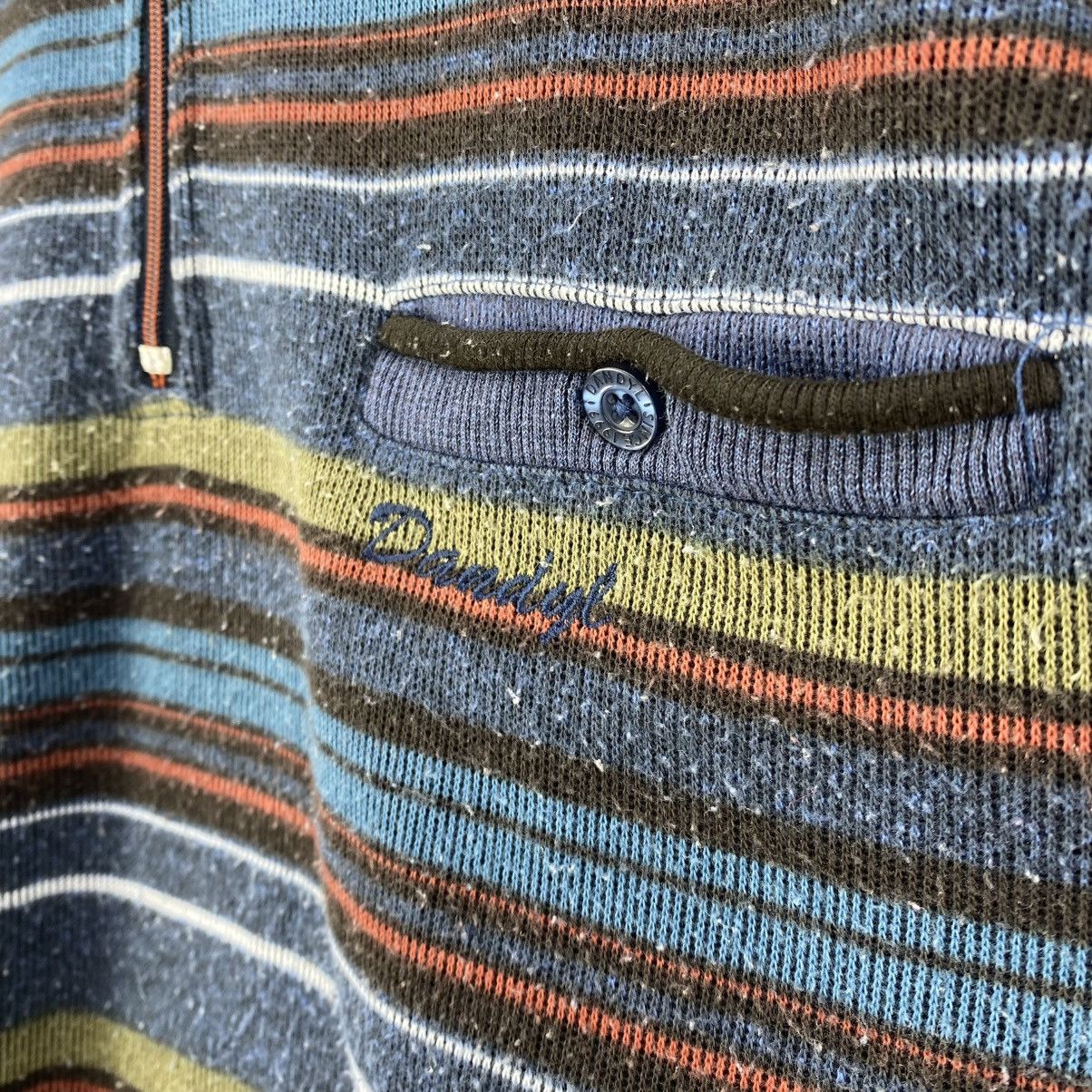 Japanese Brand Vintage Dandyl Striped Half-Zip Knit Sweater Pullover Size US M / EU 48-50 / 2 - 8 Thumbnail