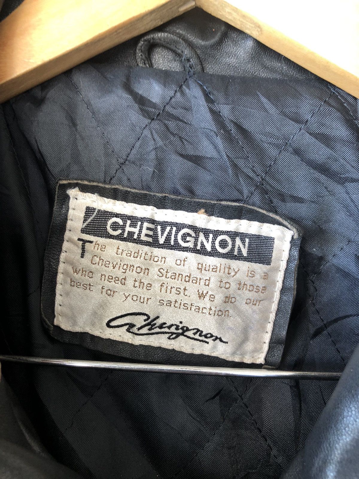 Chevignon Vintage Chevignon Leather Jacket Black Size US L / EU 52-54 / 3 - 9 Thumbnail