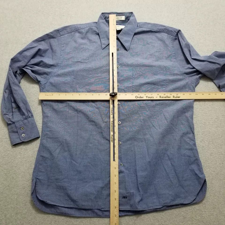 Other John W Nordstrom Shirt Mens 16-32 Blue Casual Button Up Size US S / EU 44-46 / 1 - 7 Thumbnail