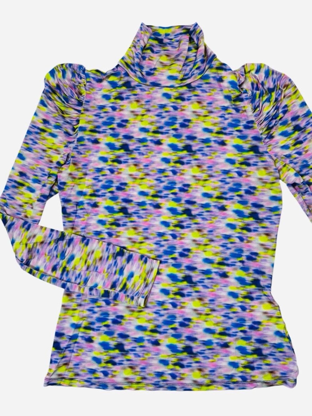 Tanya Taylor Tanya Taylor Adonica Long Sleeve High Neck Top In Blue Haze Size M / US 6-8 / IT 42-44 - 5 Thumbnail