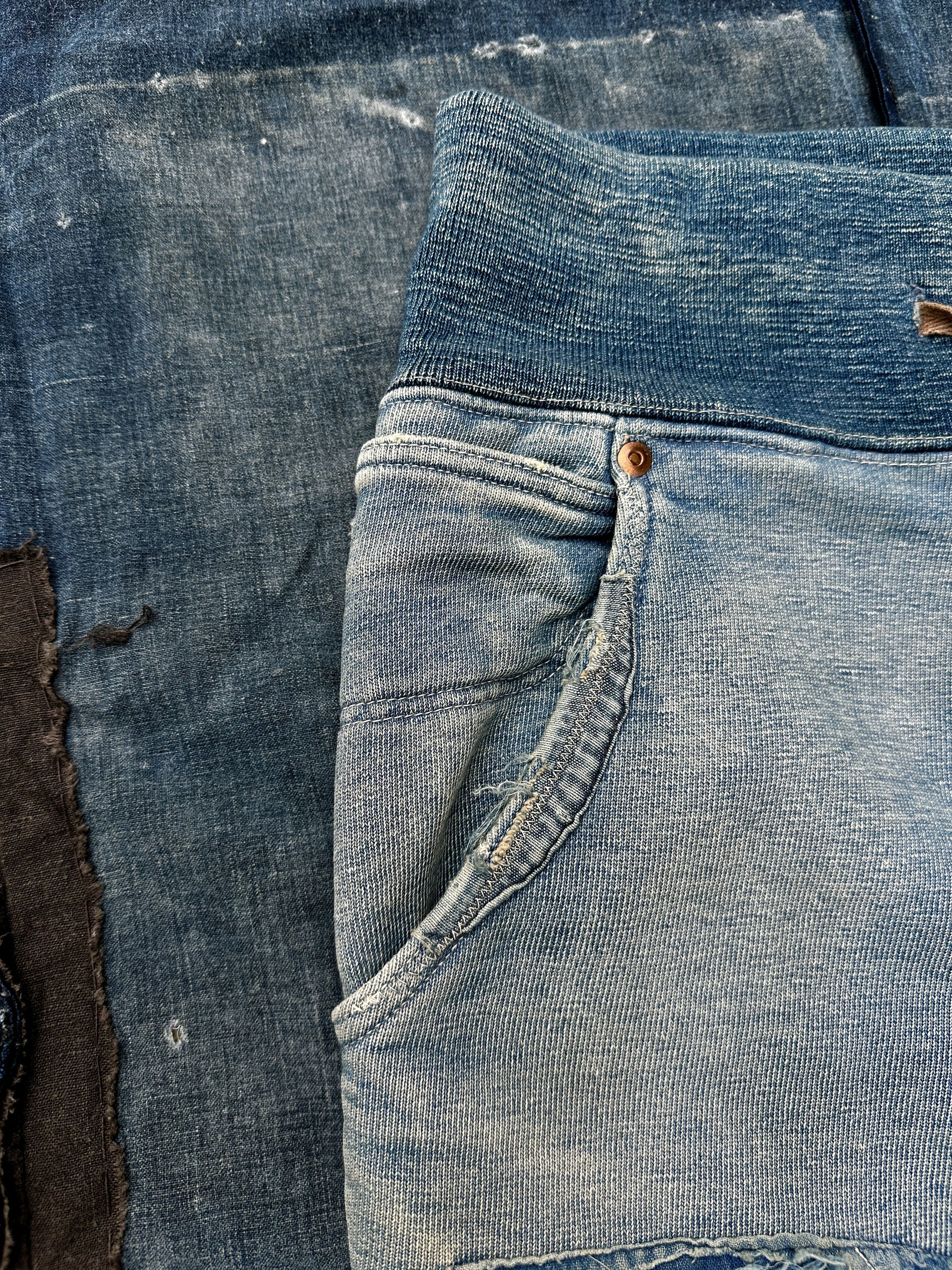 Kapital 2009 Buckleback denim Old man and the sea Boro Sweatpants Size US 36 / EU 52 - 7 Thumbnail
