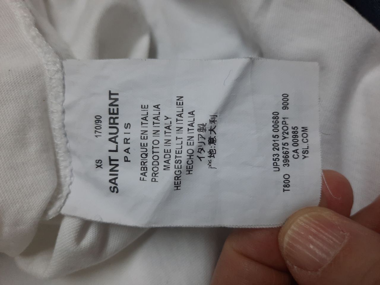 Saint Laurent Paris Pocket Logo YSL Tee Size US XS / EU 42 / 0 - 5 Thumbnail