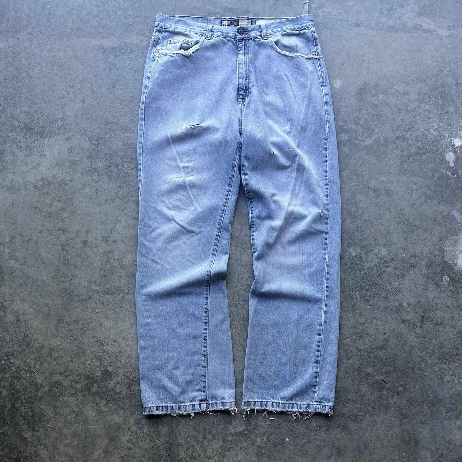 Southpole Vintage Distressed Baggy Southpole Jeans Men 36 X 32 Light W Size US 36 / EU 52 - 5 Thumbnail