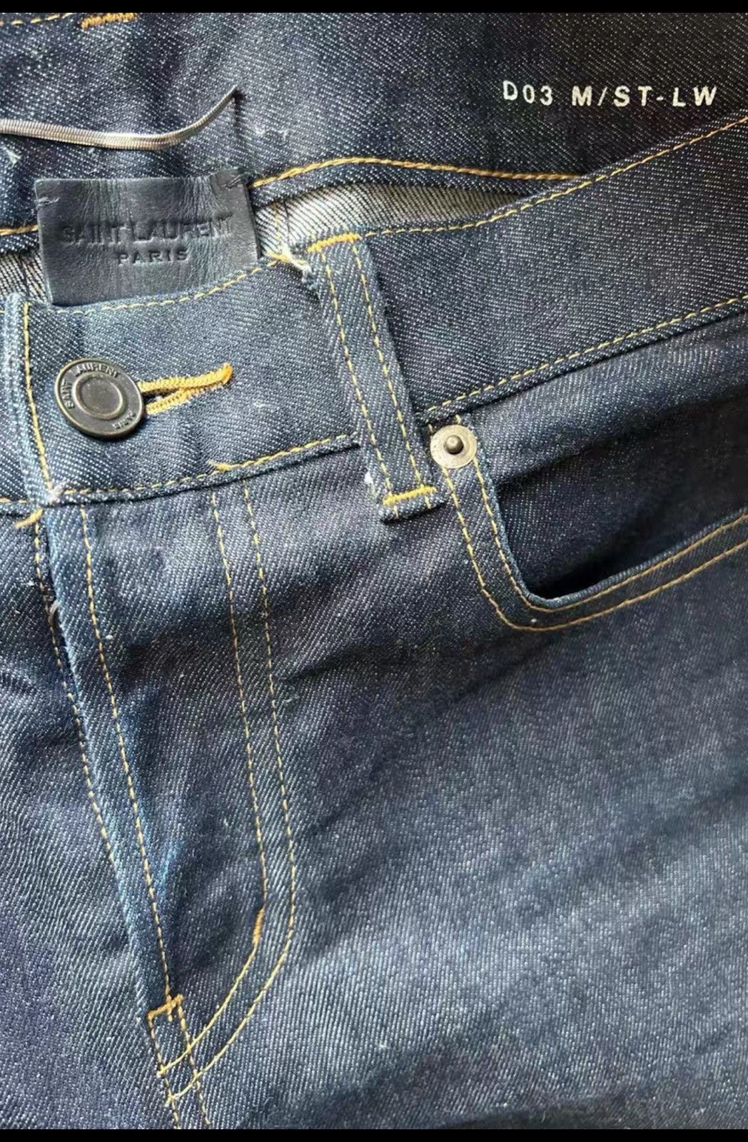 Saint Laurent Paris Saint Laurent SLP ss13 First-Gen D03 Deep Blue Denim Size US 30 / EU 46 - 2 Thumbnail