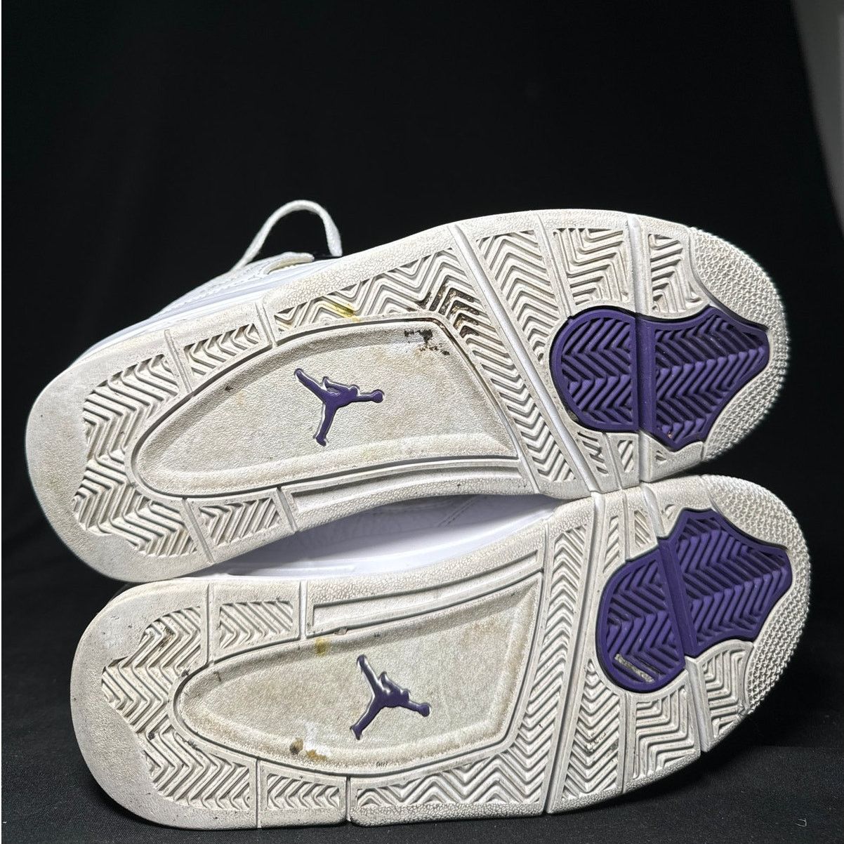 Jordan Brand × Nike Size 5 - Nike Air Jordan 4 Retro GS Purple Metallic Shoes Size US 5 / EU 37 - 7 Thumbnail