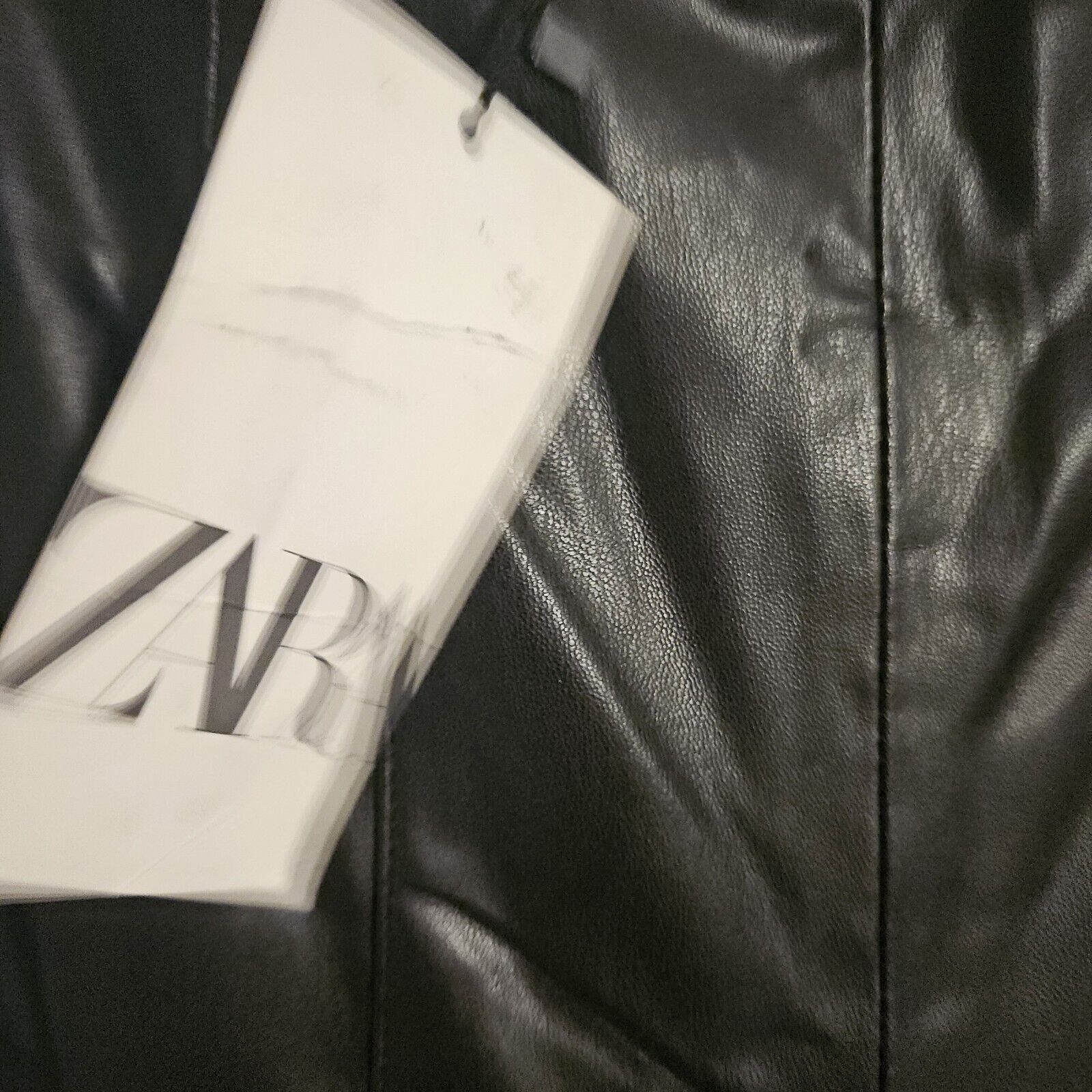 Zara Zara Pleather Leggings Nwt Size Mediun Sexy Date Night zip Size 30" / US 8 / IT 44 - 4 Thumbnail