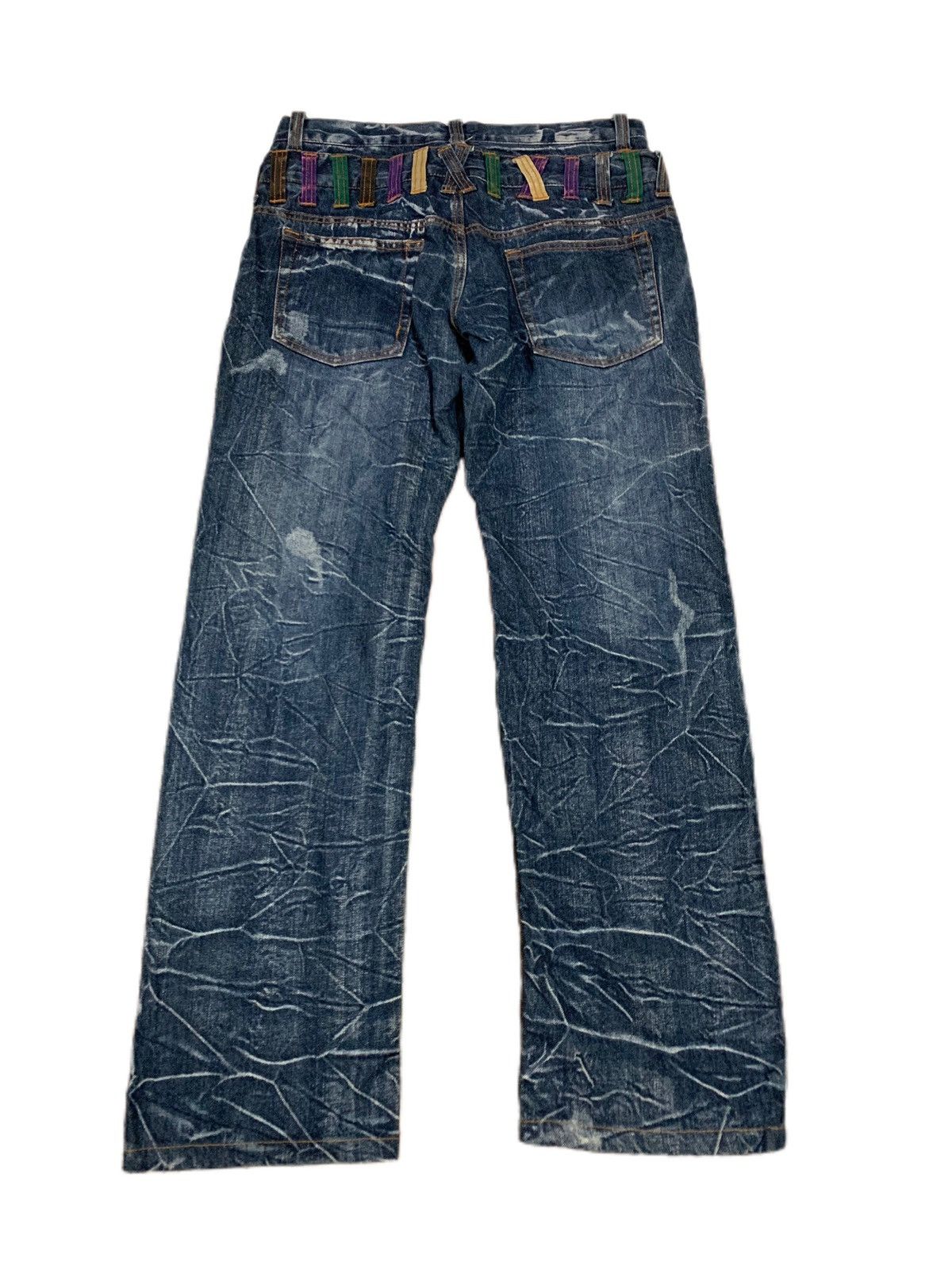 Hysteric Glamour RARE DOUBLE WAIST NYLAUS JEANS PUNK GOTH OPIUM SEDITIONARIES Size US 32 / EU 48 - 2 Thumbnail