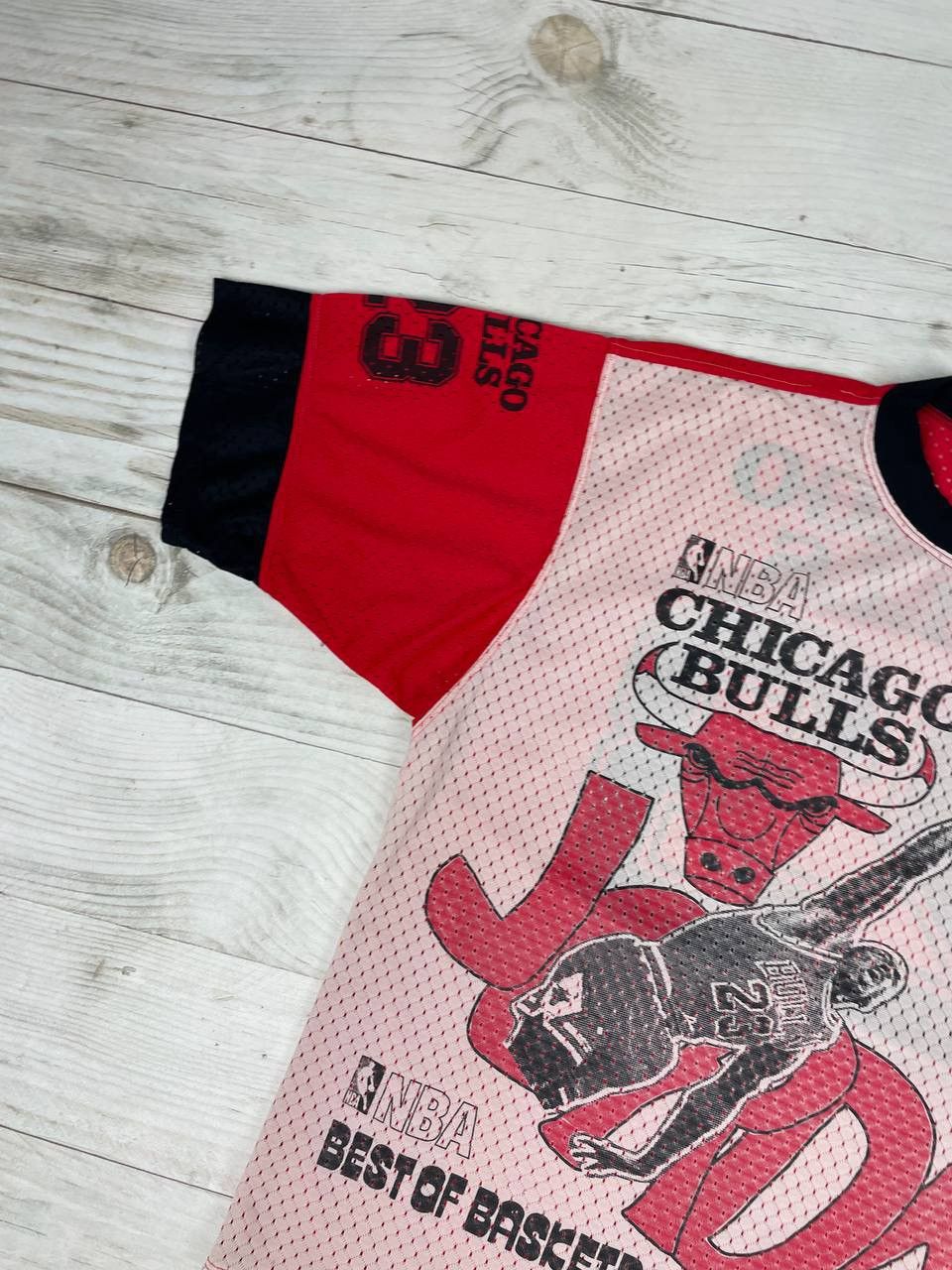 NBA Vintage Michael Jordan Chicago Bulls 90s T-Shirt Jersey AOP Size US XL / EU 56 / 4 - 5 Thumbnail