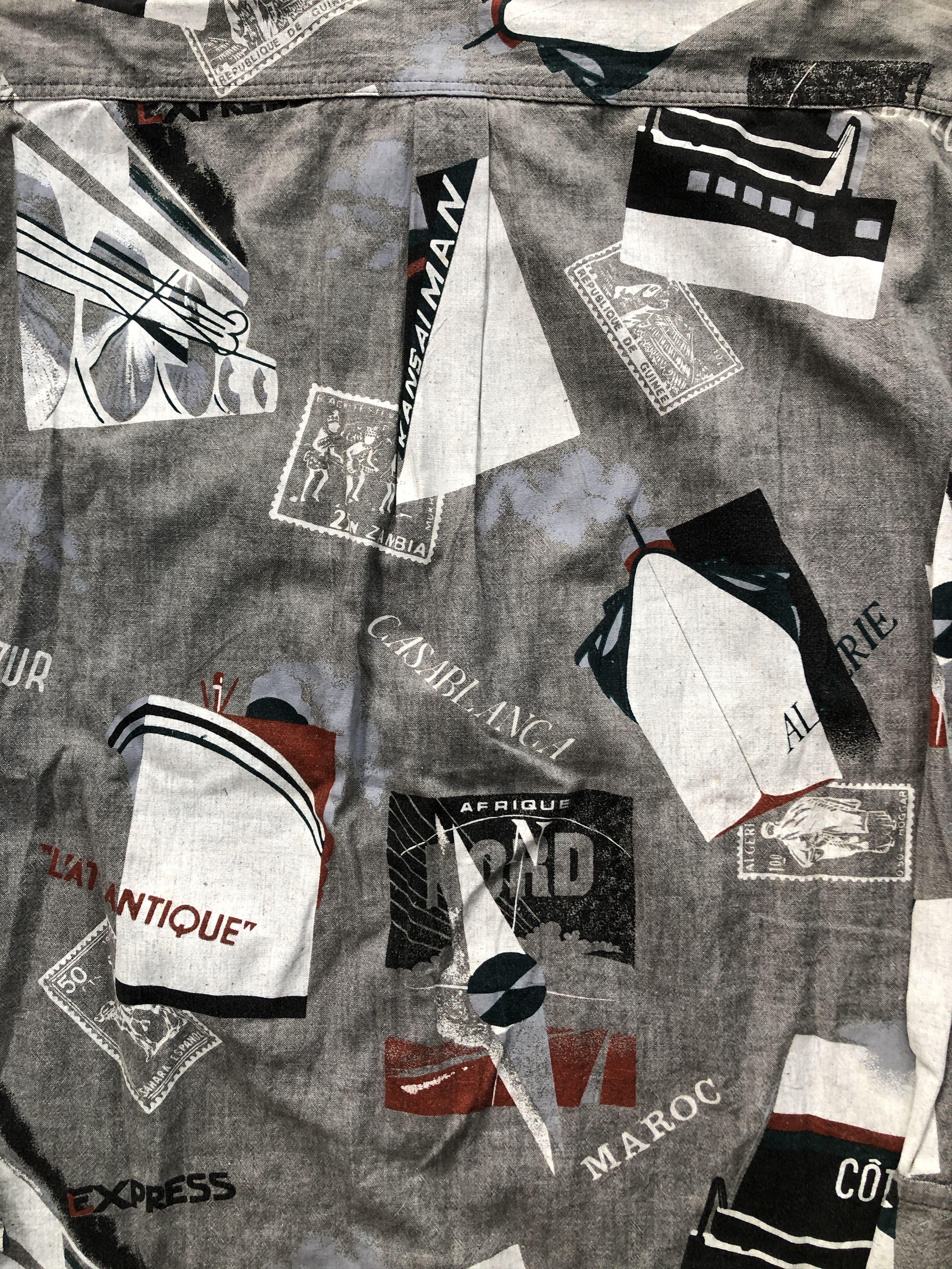 Kansai Yamamoto Kansai Man Graphic Printed Art Long Sleeve Shirt Size US L / EU 52-54 / 3 - 9 Thumbnail