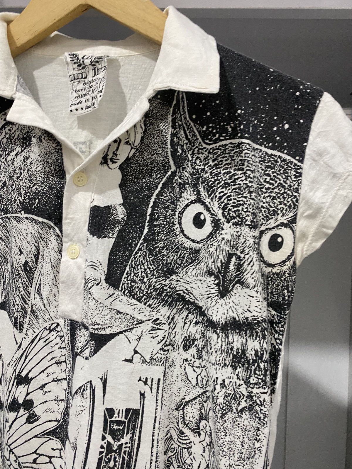 If Six Was Nine Moon Flower Japanese Polo Tshirt Avantgarde Ifsix Lgb Size US S / EU 44-46 / 1 - 3 Thumbnail