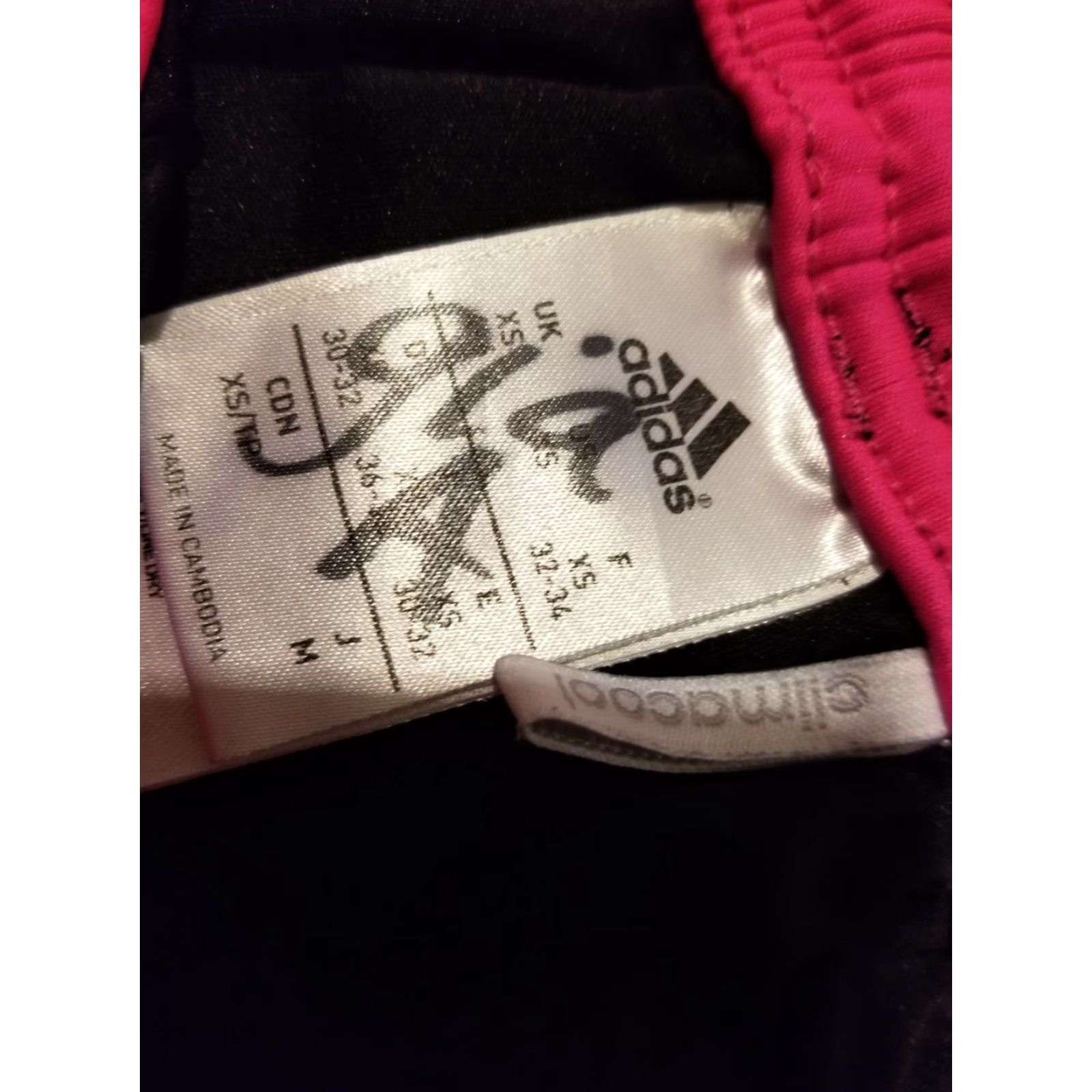 Adidas Womens adidas Shorts XS Black Pink Athletic Gym Workout Size 26" / US 2 / IT 38 - 4 Thumbnail