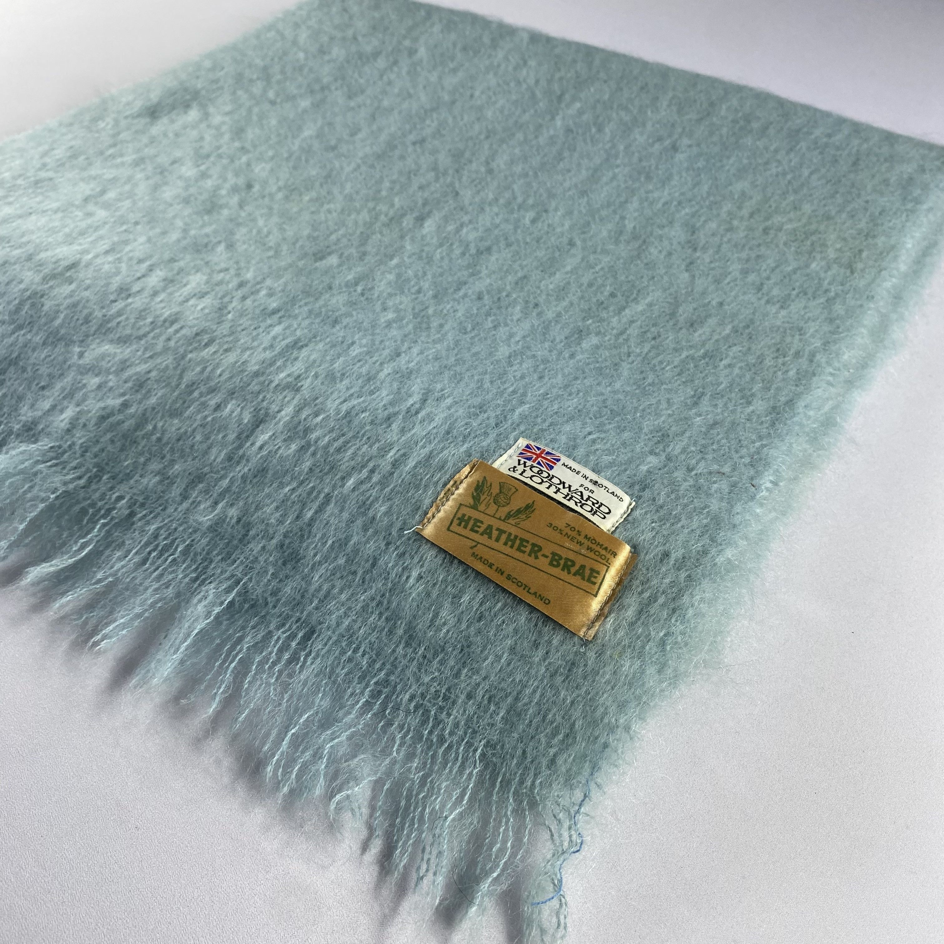 Vintage Vintage Plain Mohair Scarf Neck Wrap Muffler Size ONE SIZE - 2 Thumbnail