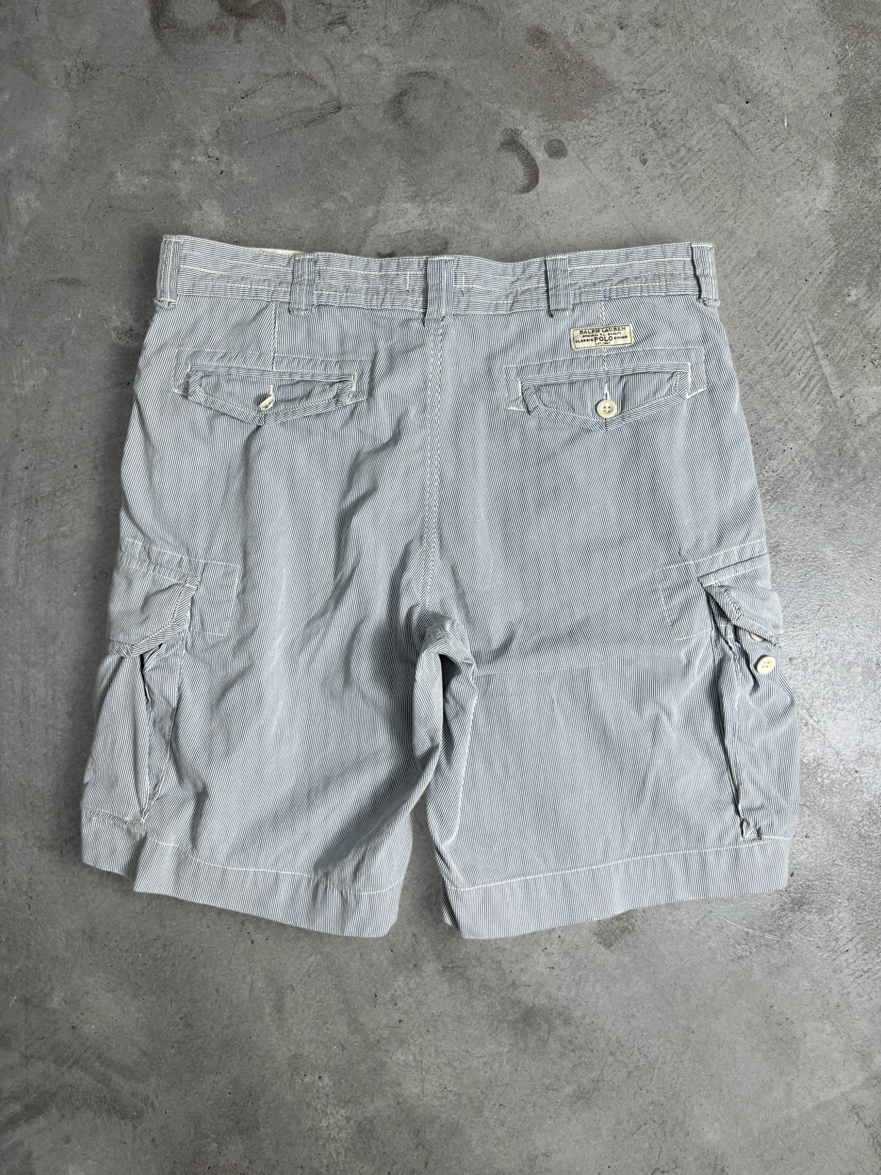 Polo Ralph Lauren Polo Ralph Lauren Seersucker Cargo Short JKA490 Size US 39 - 9 Thumbnail