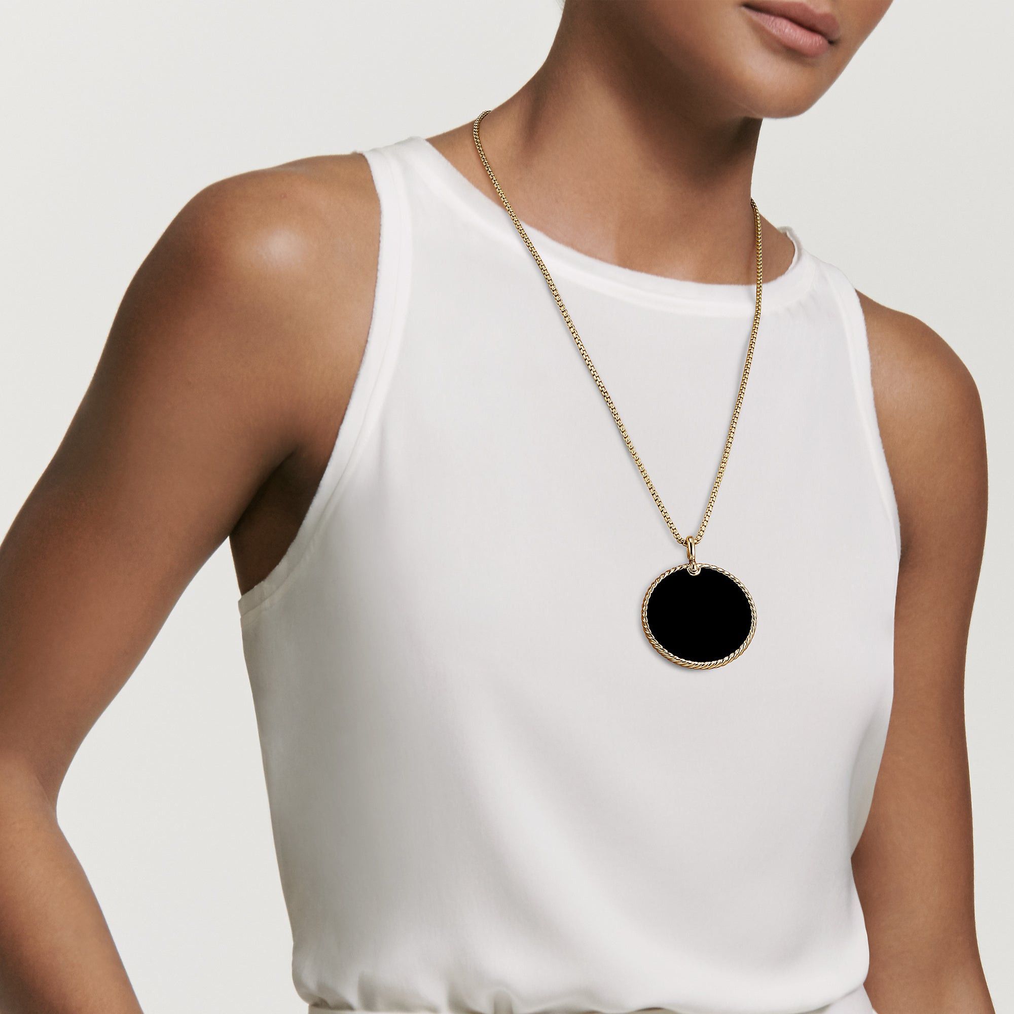 David Yurman o1w1db10325 Elements Pendant Yellow Gold of Mother of Pearl Size ONE SIZE - 3 Thumbnail