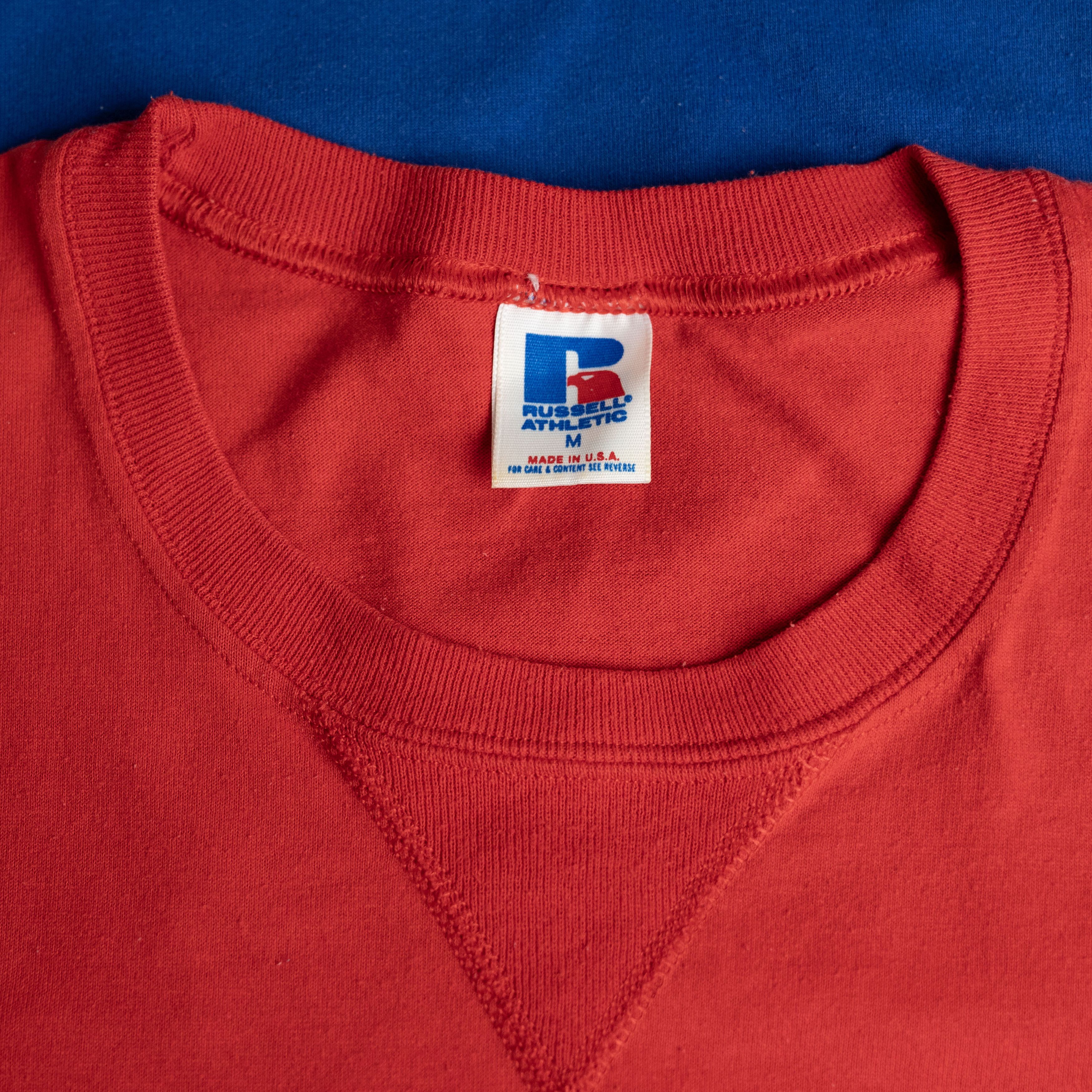 Russell Athletic Vintage 1990's Russell Red White & Blue Tee Shirt Size US M / EU 48-50 / 2 - 3 Thumbnail
