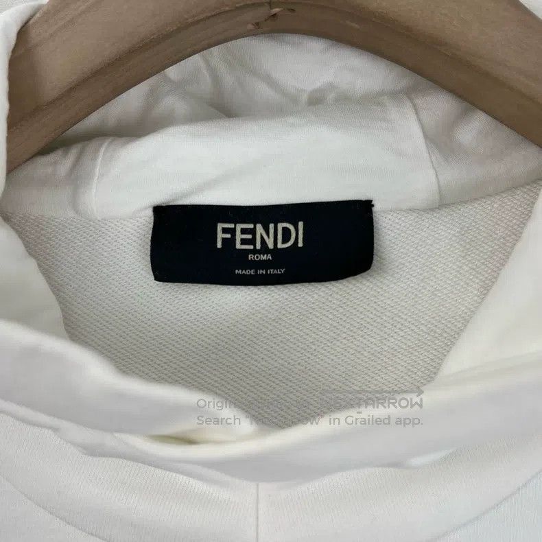 Fendi Fendi Mesh letter logo white sweatshirt Size US L / EU 52-54 / 3 - 5 Thumbnail
