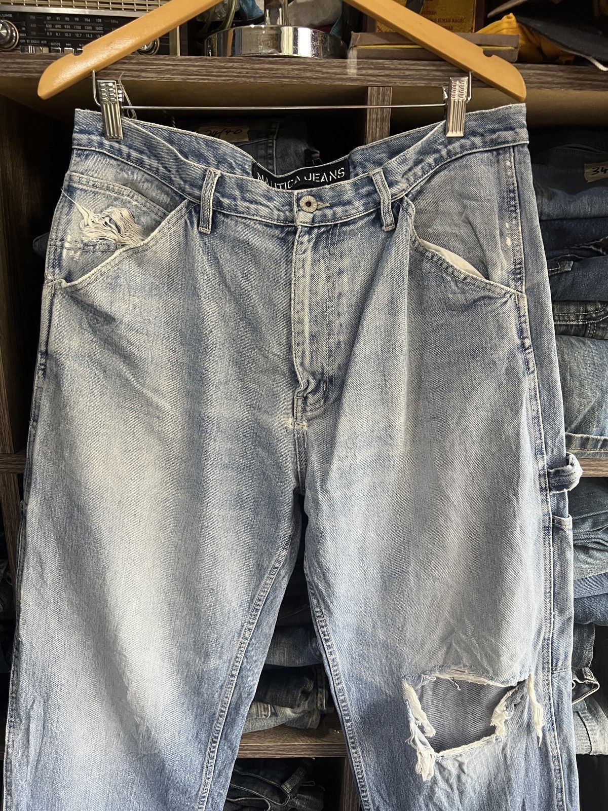 Nautica 🔥Nautica Jeans Distressed Carpenter Denim Size US 34 / EU 50 - 4 Thumbnail