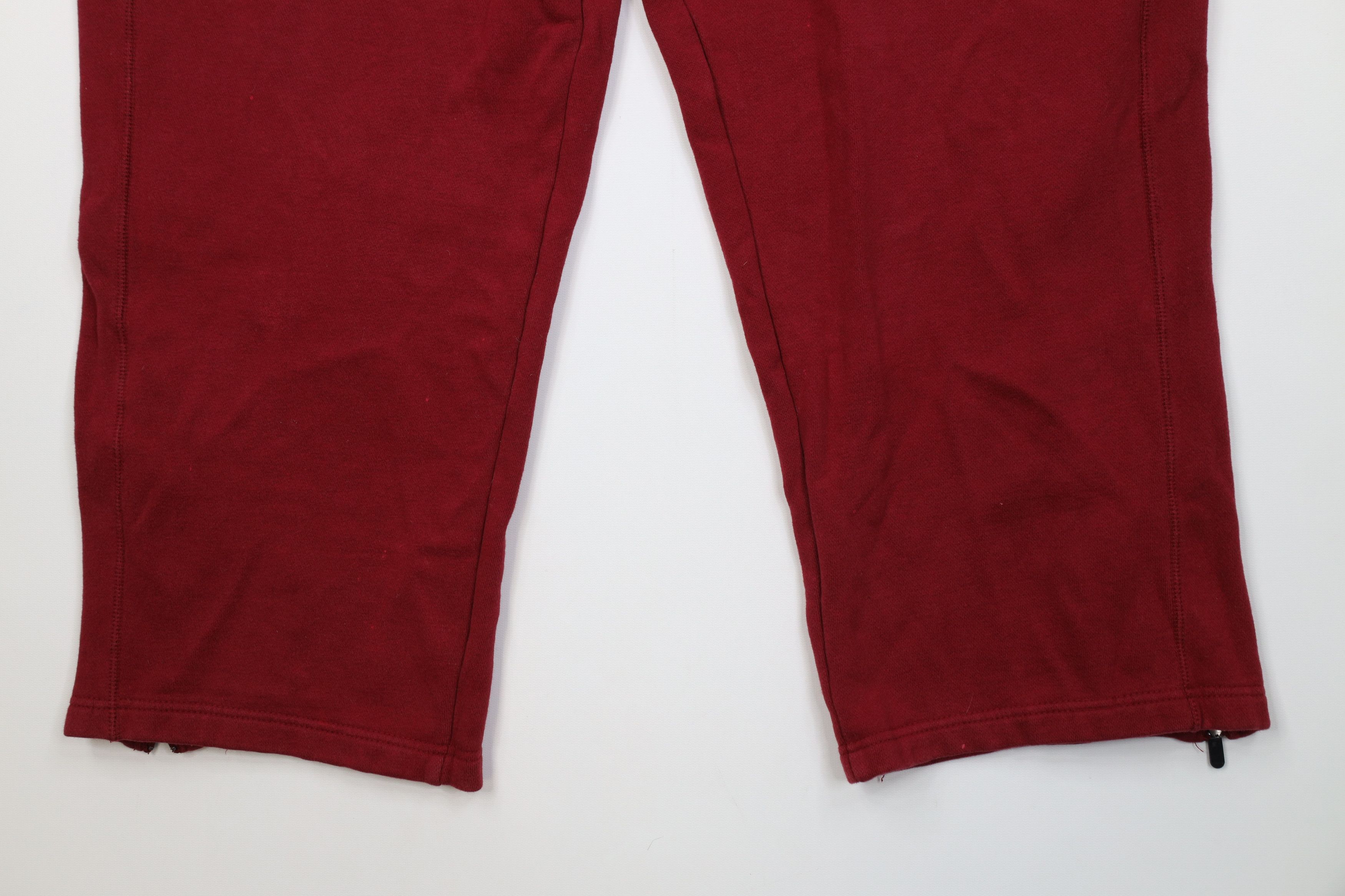 Starter Vintage 90s Y2K Starter Heavyweight Wide Leg Sweatpants Red Size US 36 / EU 52 - 4 Thumbnail