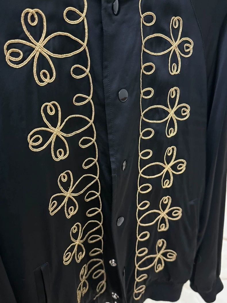 Saint Laurent Paris Saint Laurent Silk Embroidered Court Jacket-2505 Size US L / EU 52-54 / 3 - 3 Thumbnail