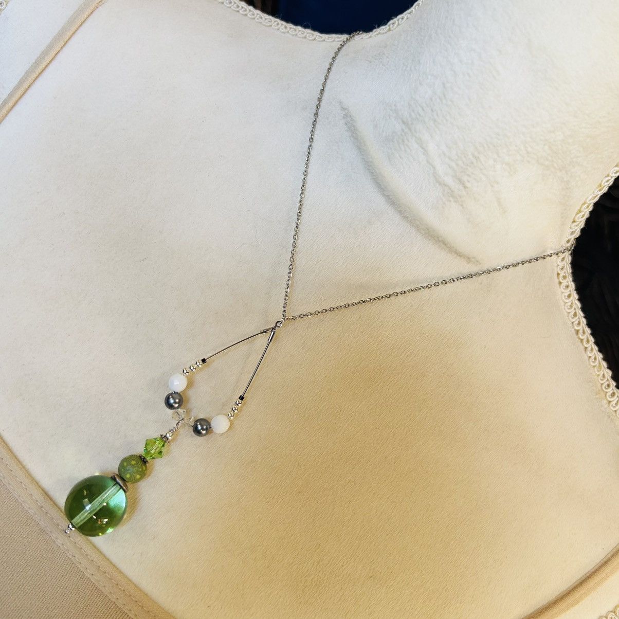 Handmade Handcrafted vintage bead changeable charm pendant necklace Size ONE SIZE - 2 Thumbnail