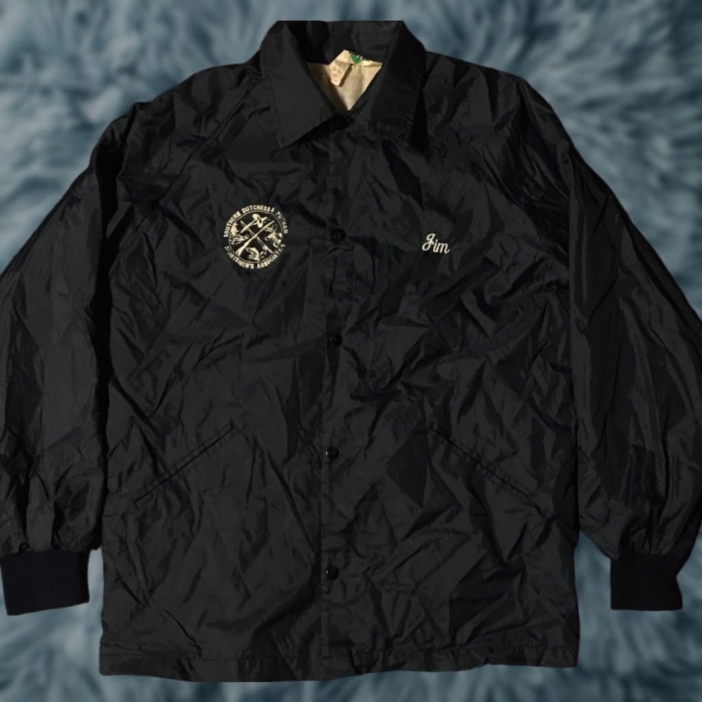 Vintage VINTAGE Turfer Shooting Jacket M USA Gun Fish Grunge 80s with Southern Dutchess & Putnam Sportsman’s Association Windbreaker Men Blue Striped Size M Size US M / EU 48-50 / 2 - 1 Thumbnail