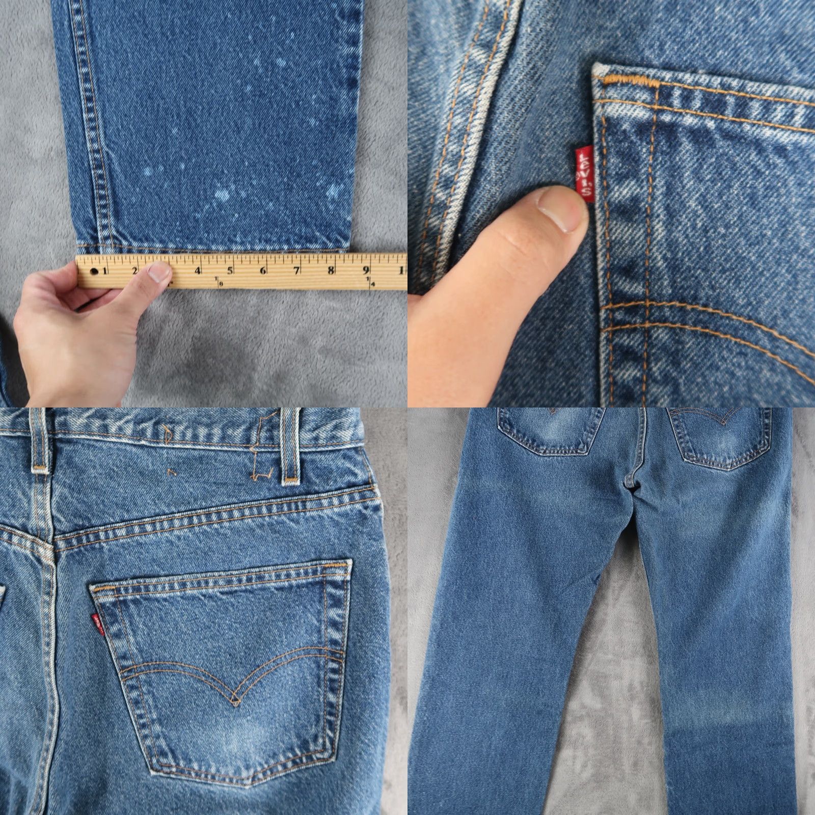 Levi's VINTAGE Levi's 505 Jeans Mens Denim 38x30 Regular Straight Blue 90s USA Mens Size US 38 / EU 54 - 9 Thumbnail