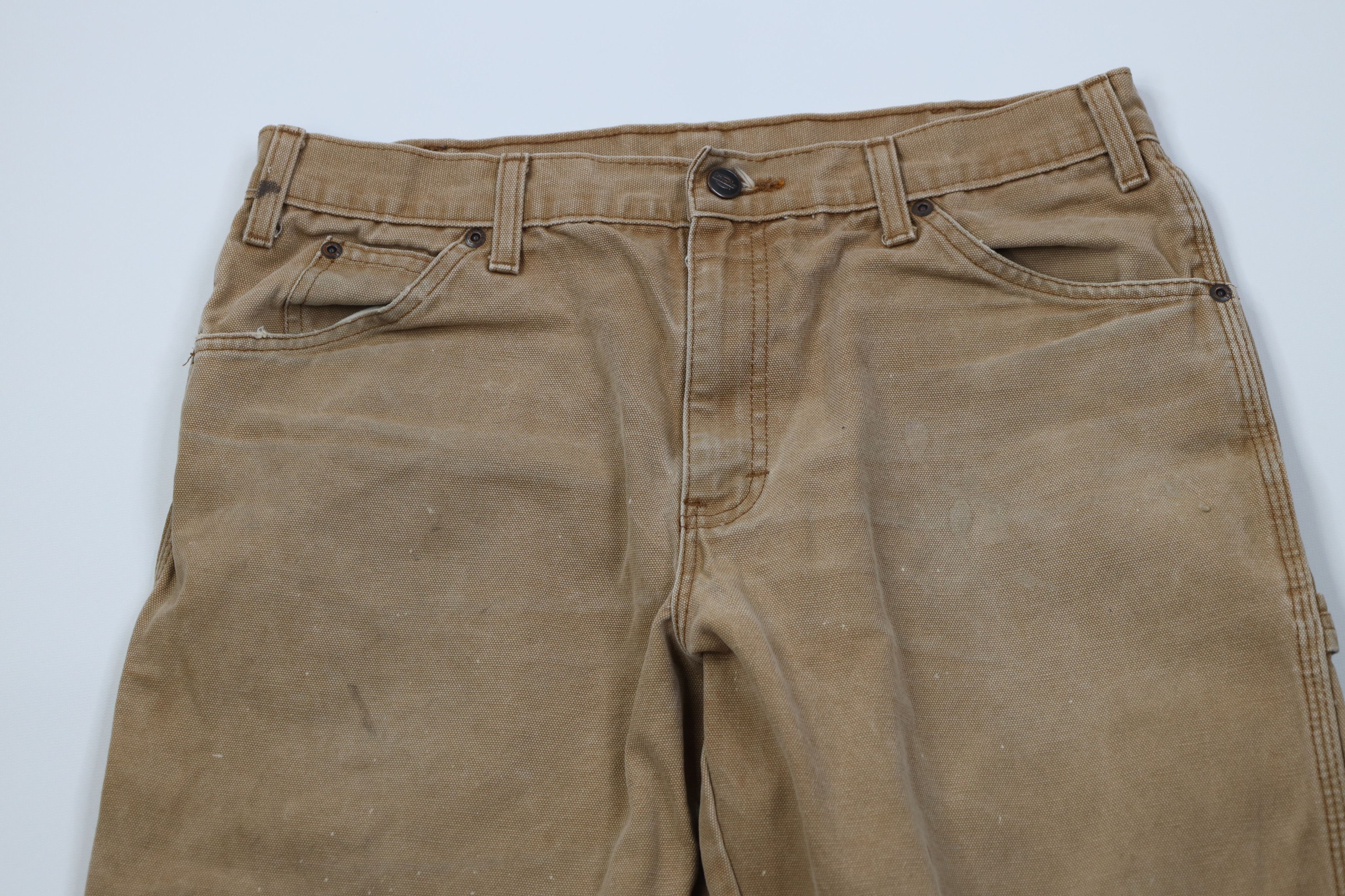 Dickies Vintage Y2K Dickies Canvas Dungaree Pants Duck Brown Size US 34 / EU 50 - 2 Thumbnail