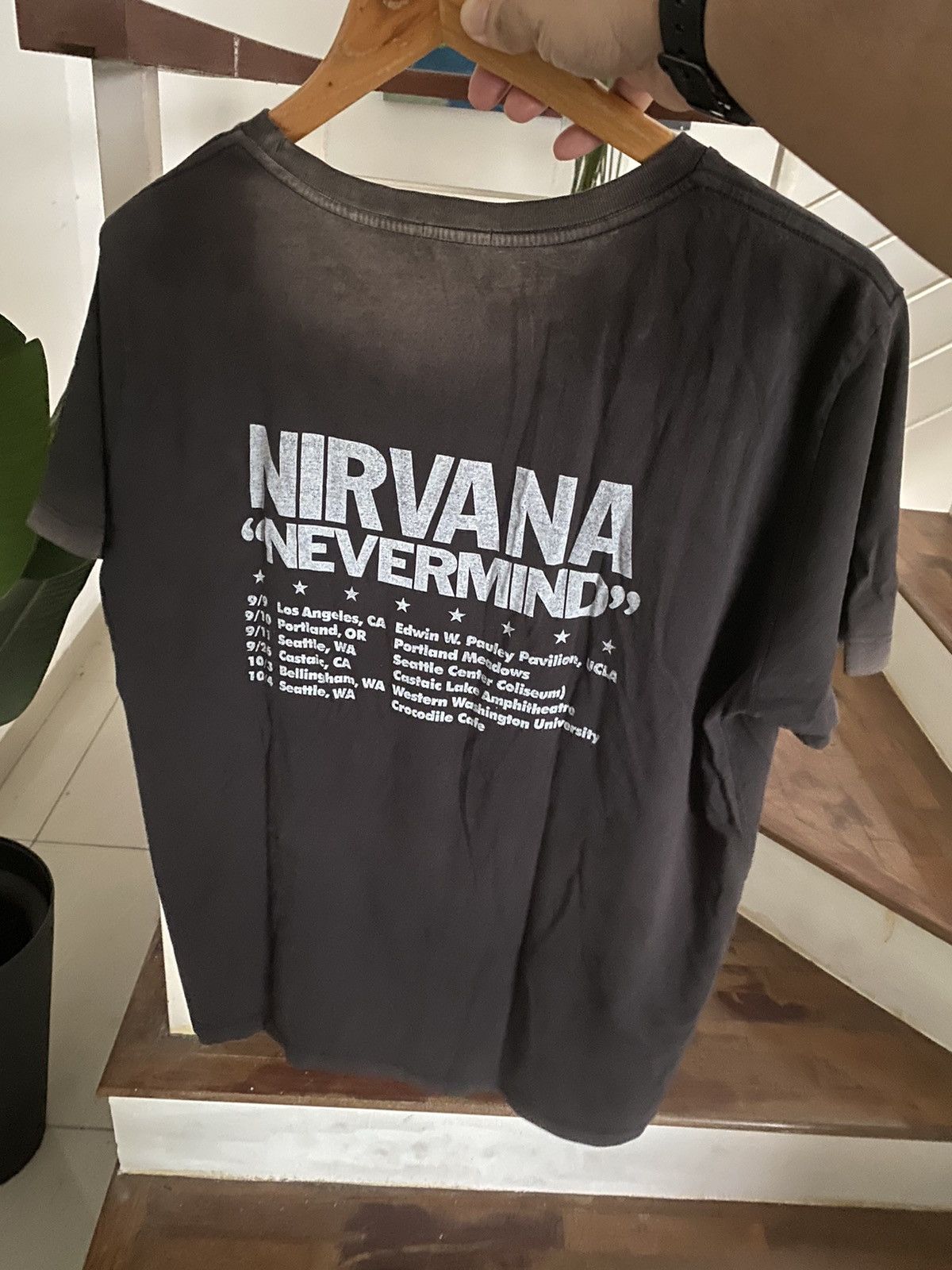 Vintage VTG Nirvana Shirt "Nevermind" Sun Faded rare Size US XL / EU 56 / 4 - 3 Thumbnail