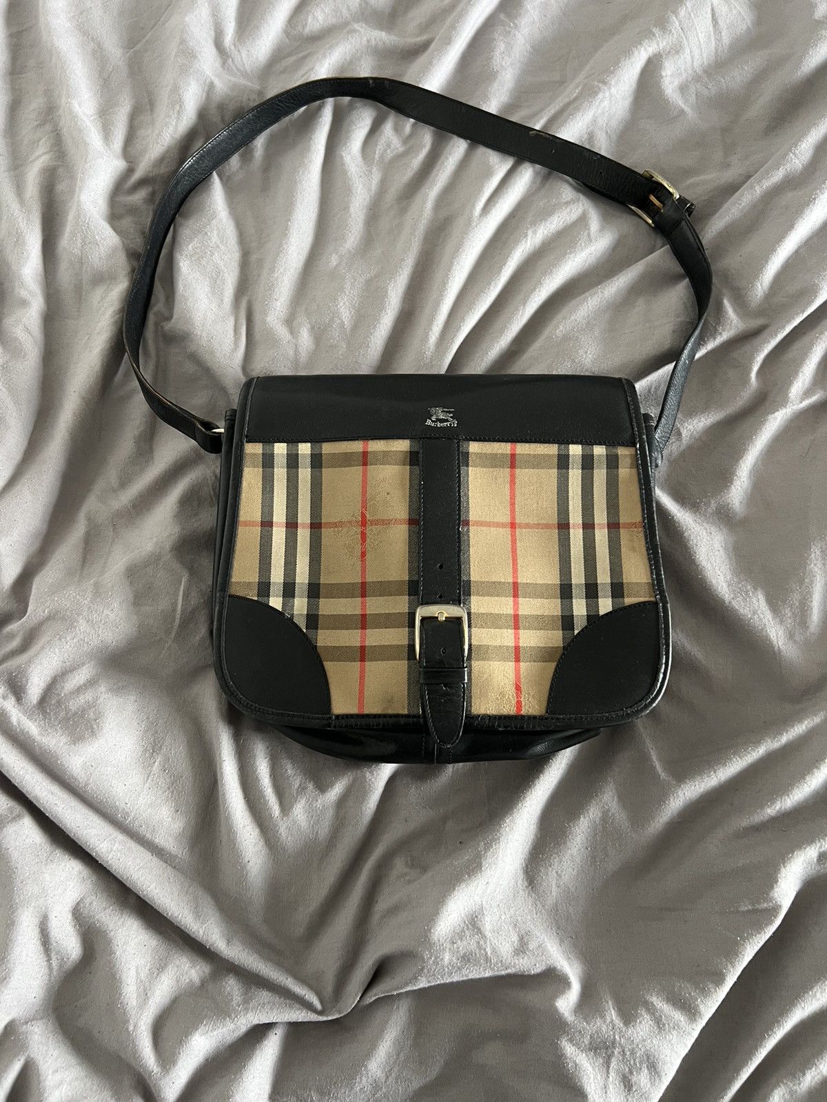 Burberry × Designer × Vintage Burberry Bag Vintage Nova Check London Y2k Size ONE SIZE - 3 Thumbnail
