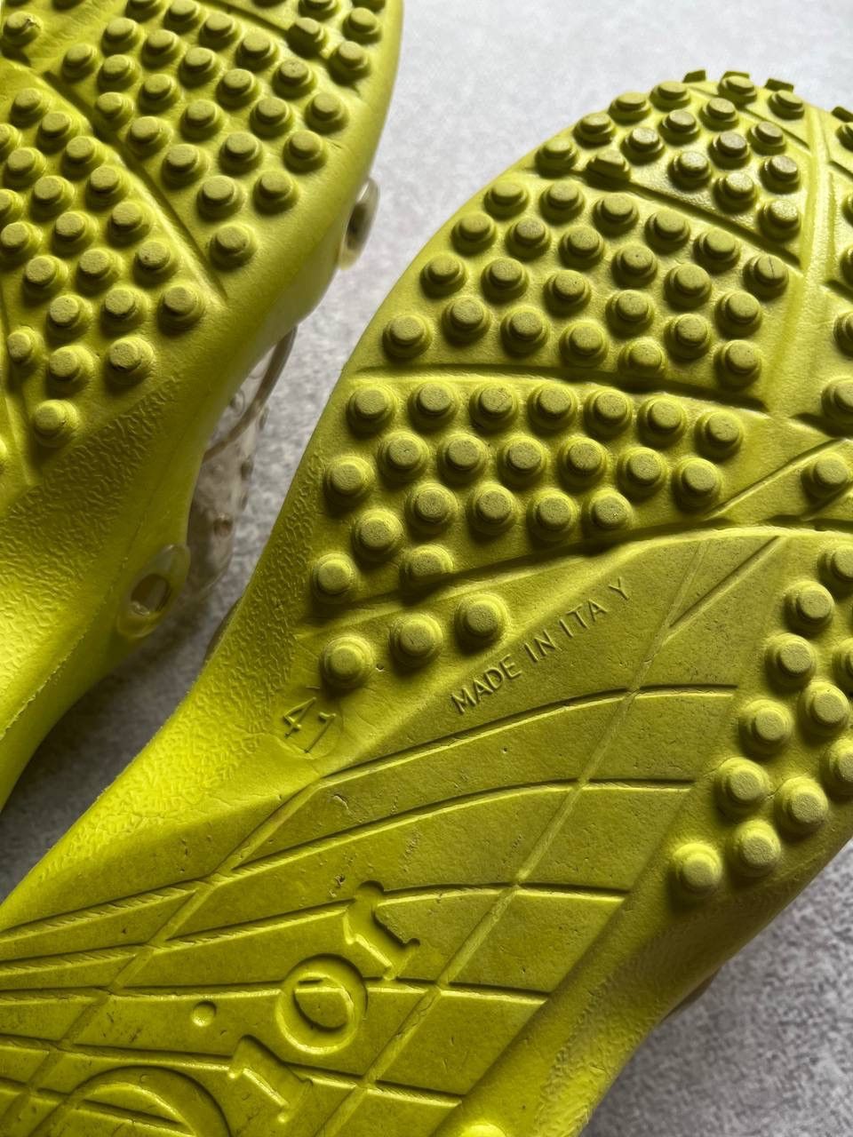 Vintage Dior Yellow Sliders