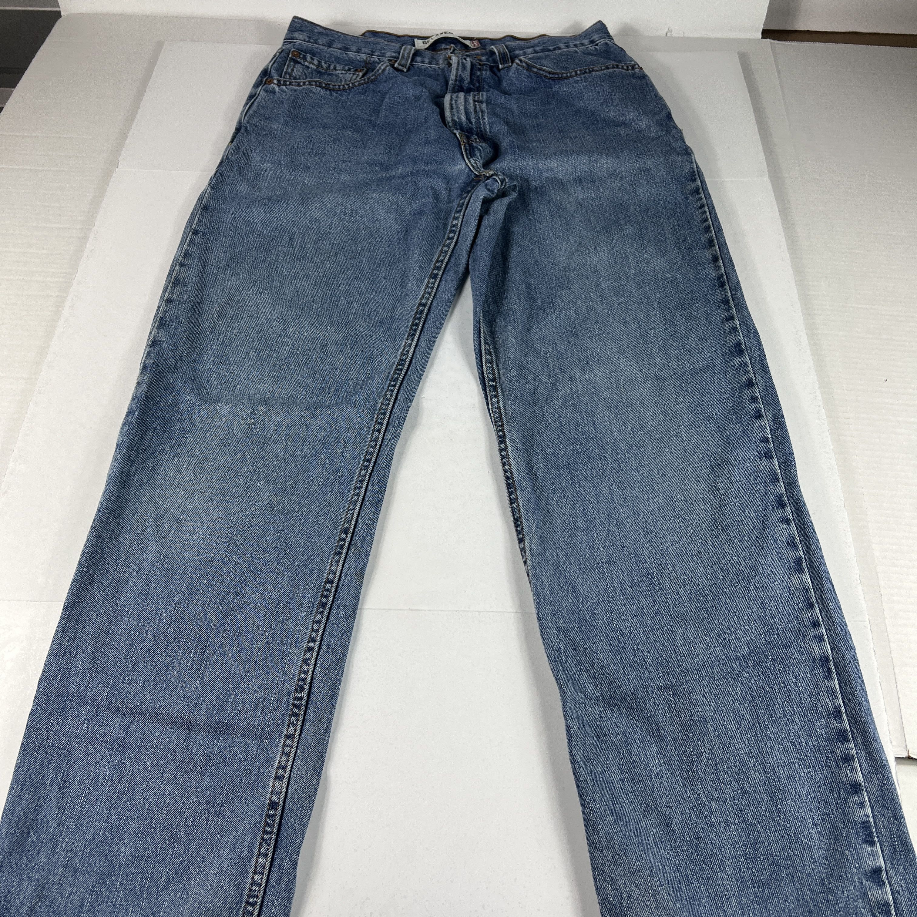 Levi's Y2K Levi's Jeans 550 Relaxed Fit Blue Faded Cotton Denim Size US 33 - 1 Thumbnail