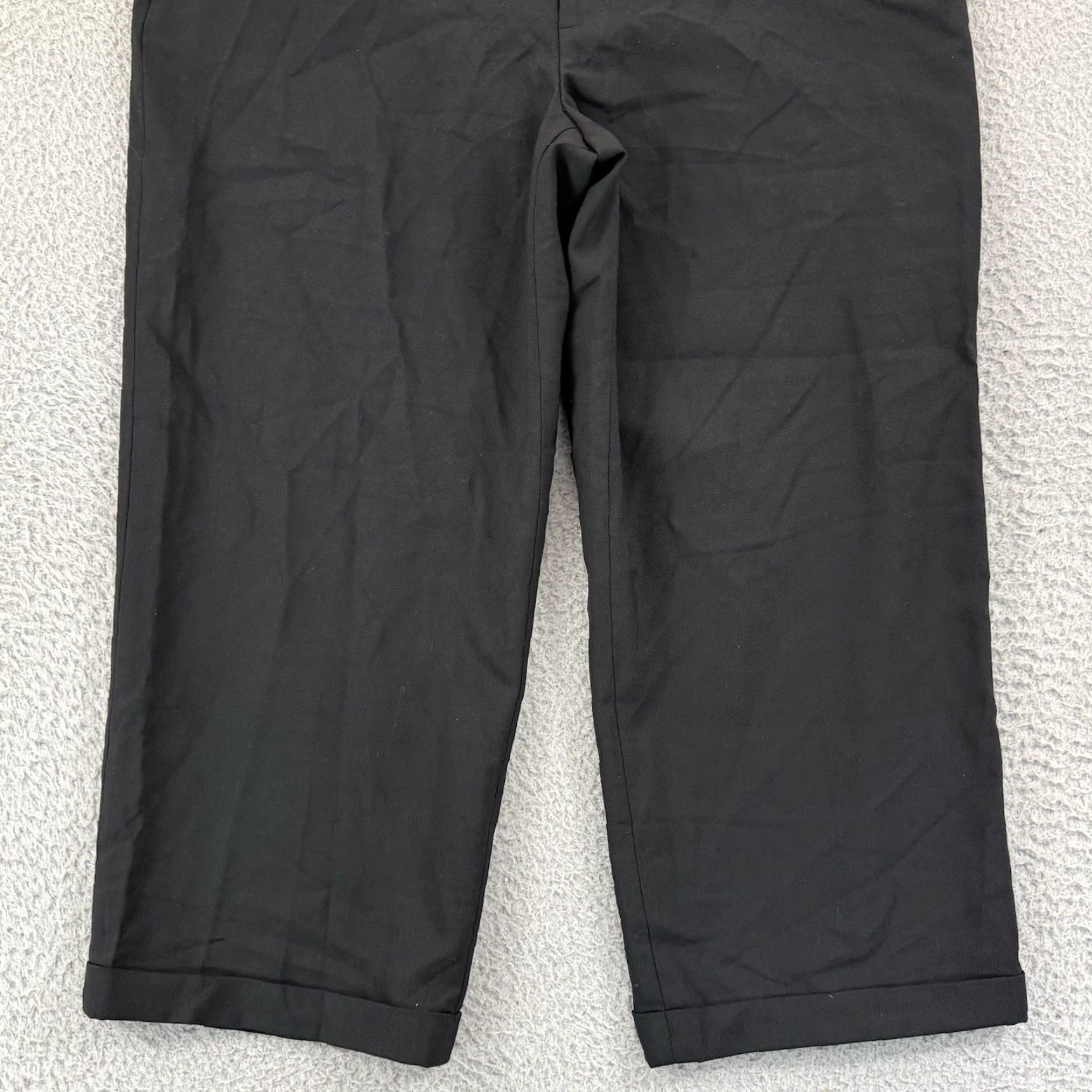 Gap VINTAGE Gap Pants Womens 12 Black Wide-Leg Stretch Wool Blend NWT Casual Dress Pants Size 34" / US 12 / IT 48 - 2 Thumbnail