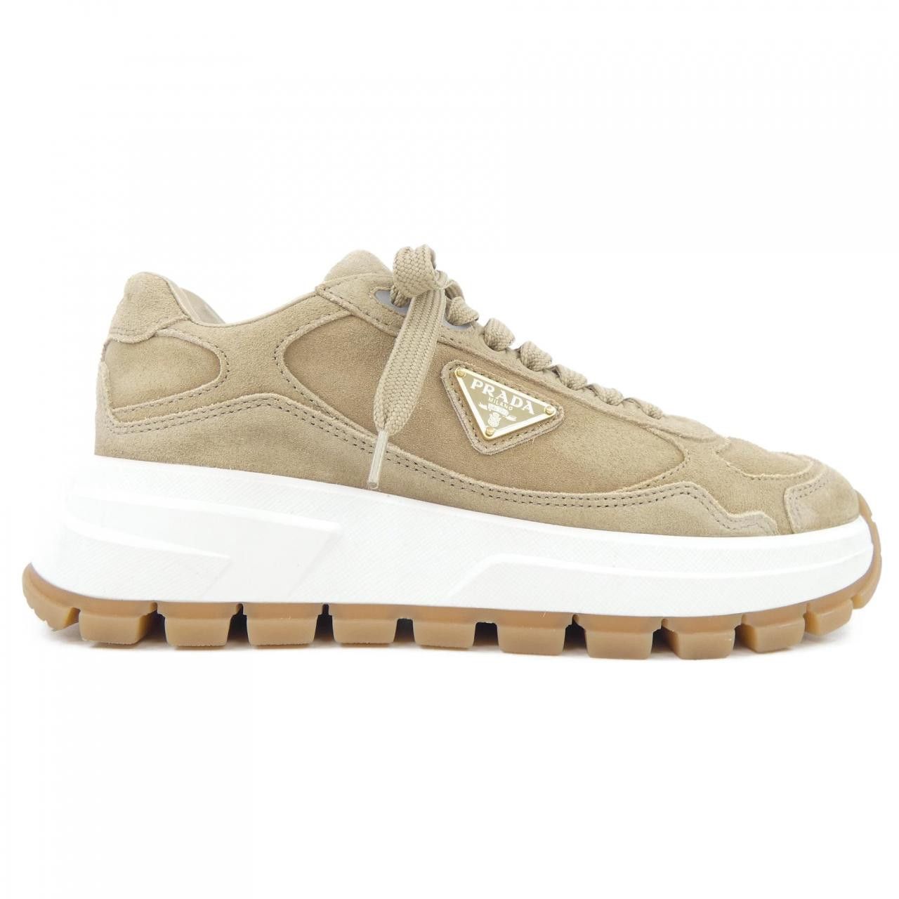 Prada Prada Prada 1E621N Suede Sneakers Leather Shoes 1E621N DUTY FREE for USA Size ONE SIZE - 1 Thumbnail