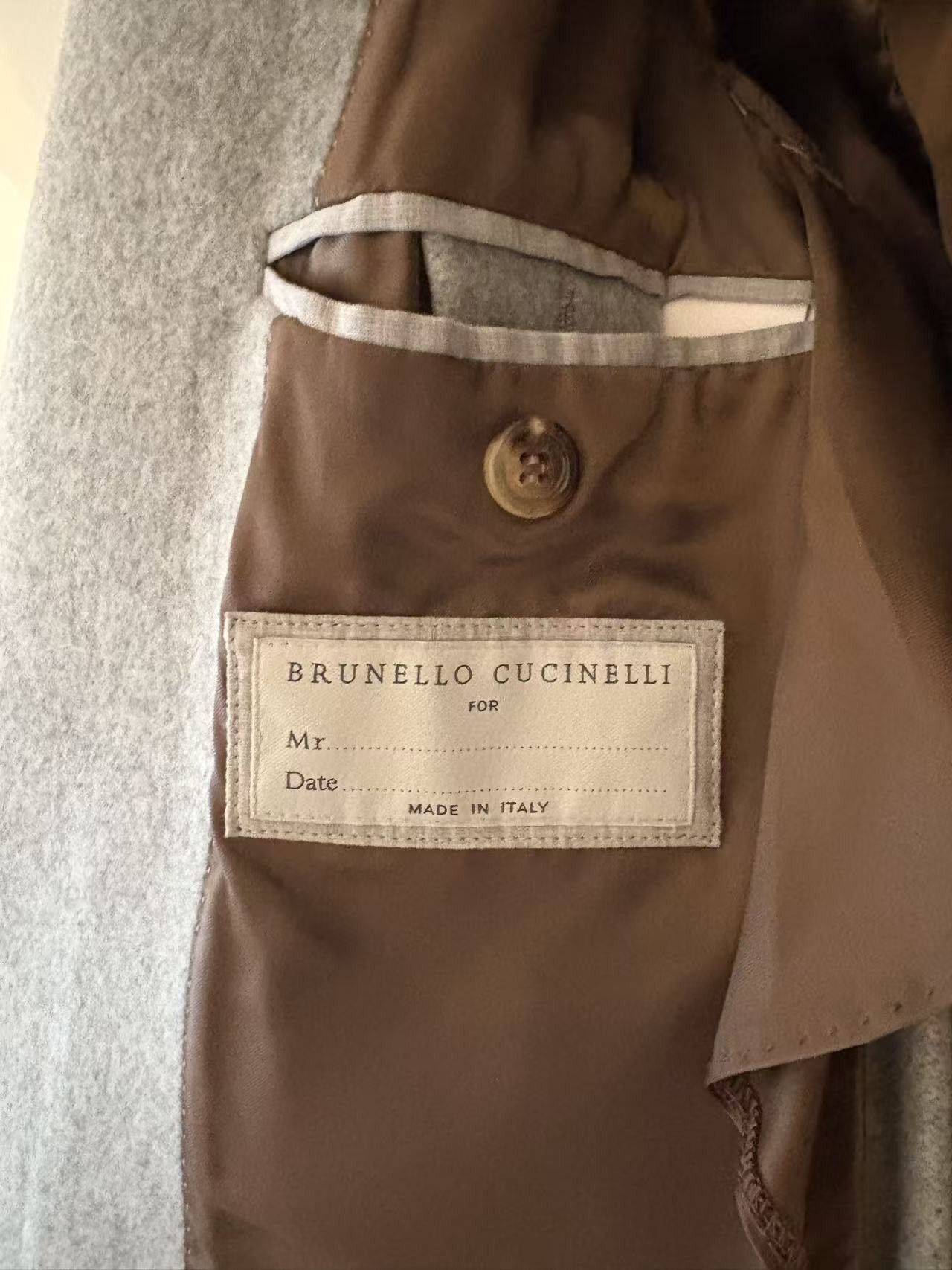 Brunello Cucinelli Brunello Cucinelli Grey Cashmere Coat Size US M / EU 48-50 / 2 - 2 Thumbnail
