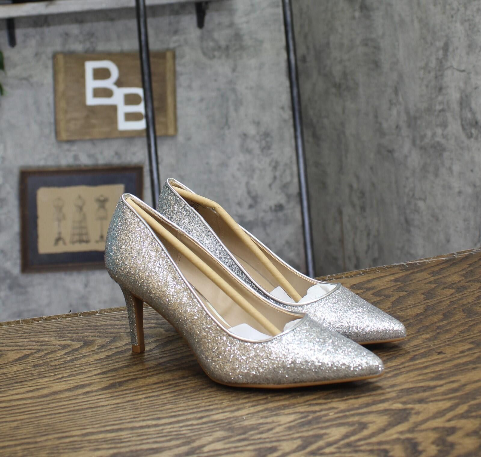 Other Nwt On 34th Slip On Pumps 10018690000 Silver Glitter 5.5m Size US 5.5 / IT 35.5 - 1 Thumbnail