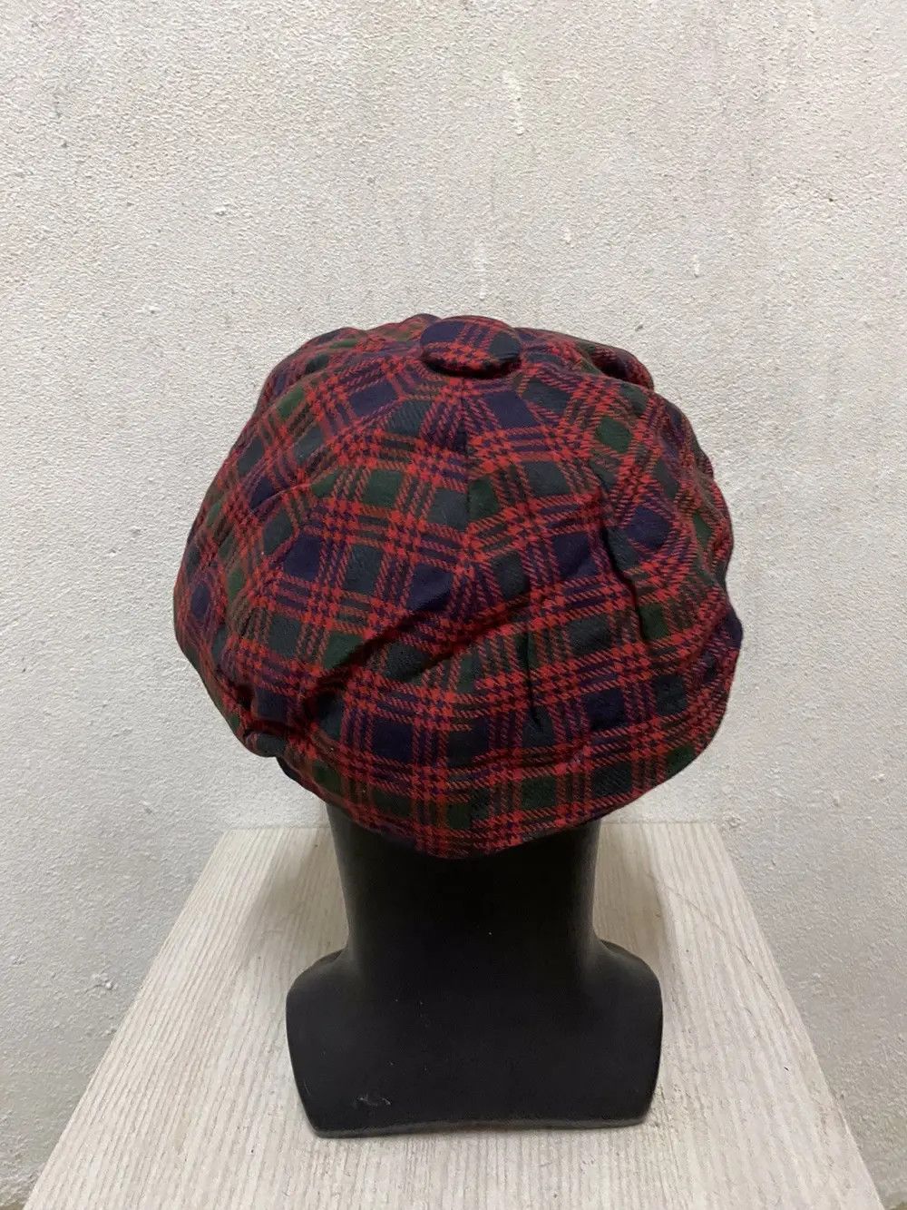 Japanese Brand × Vintage Vintage Serchio Plaid Tartan Hat Size ONE SIZE - 4 Thumbnail