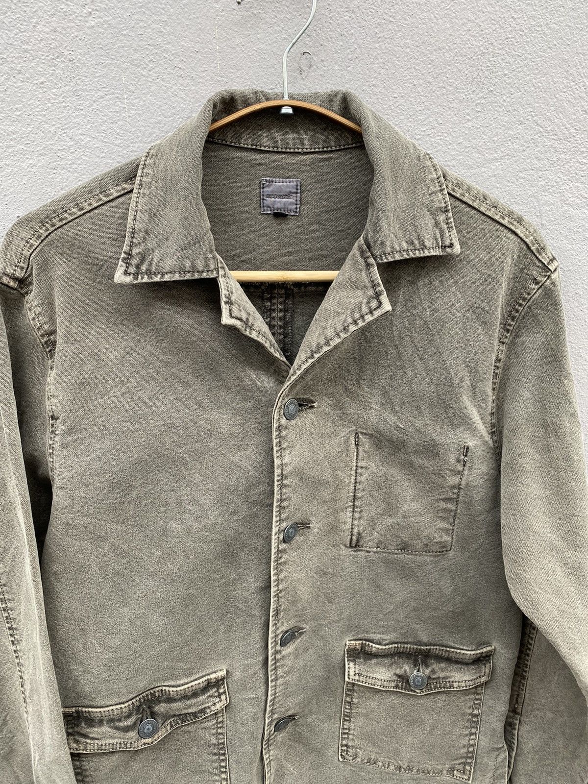 Beauty Beast × Japanese Brand × Vintage Vintage Rare ACOUSTIC Salt & Pepper Duck Chore Jacket Size US S / EU 44-46 / 1 - 14 Thumbnail