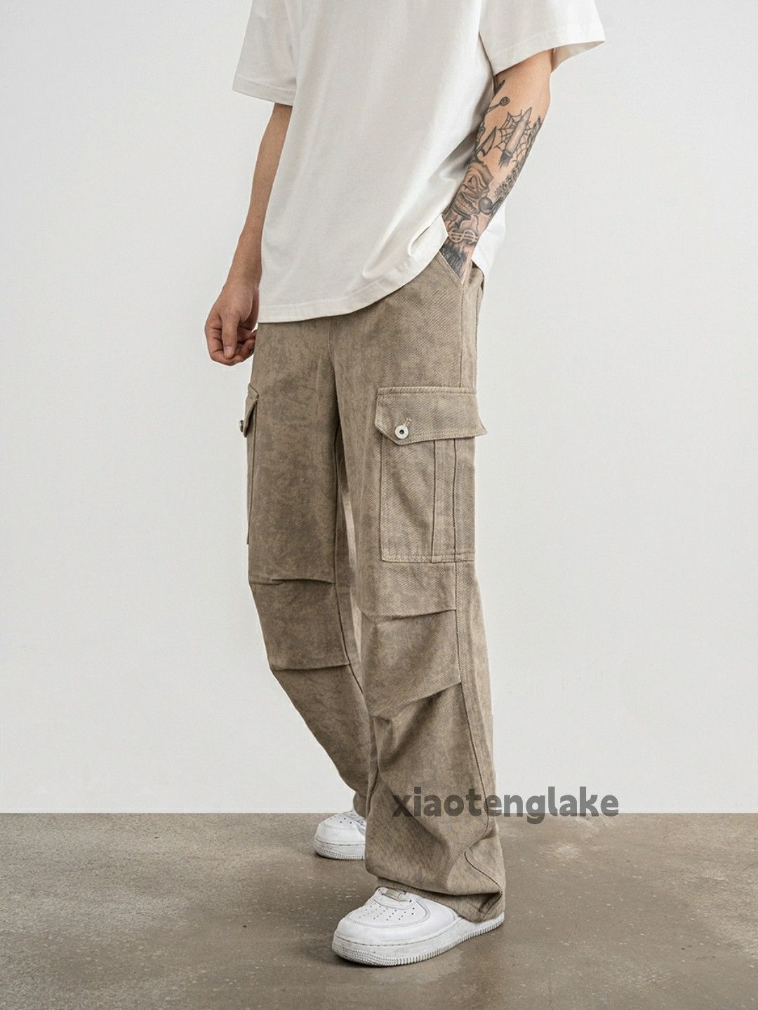 outdoor sport loose baggy pattern hiphop cargo pants