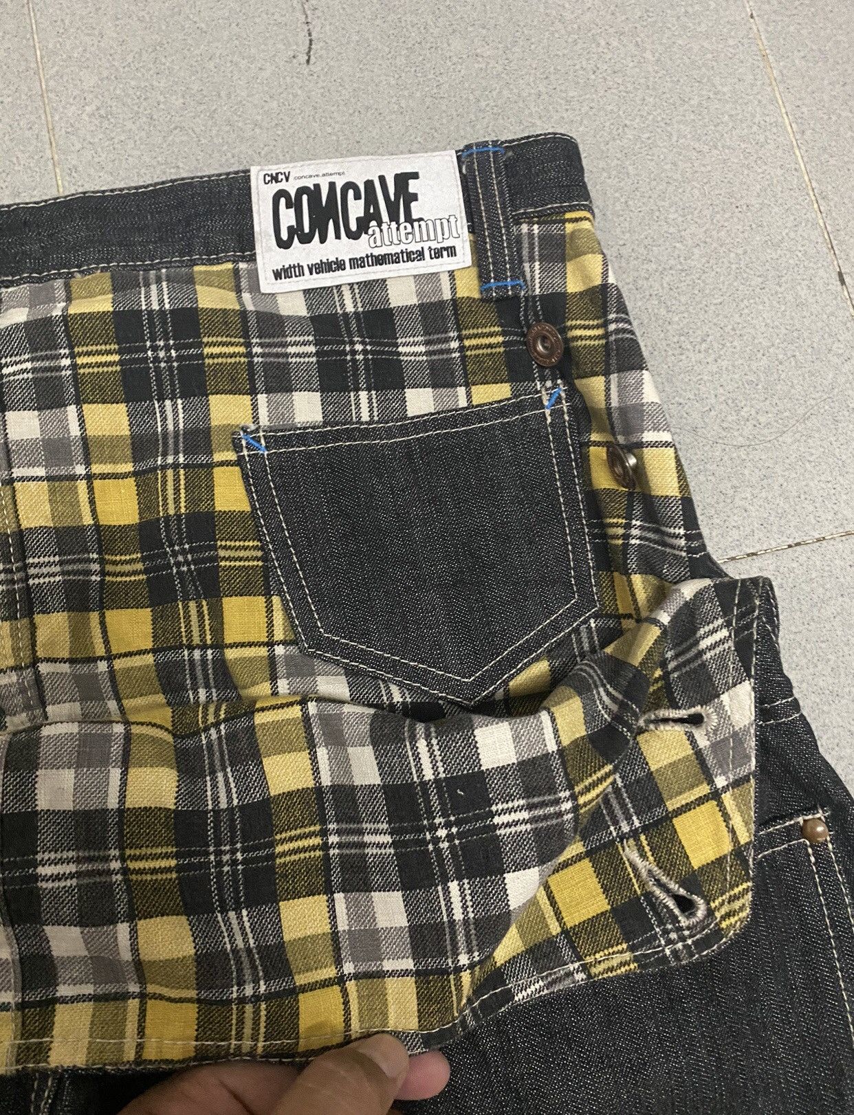 Japanese Brand Vintage CNCV Concave Attempt Japanese Denim Jeans Size US 35 - 10 Thumbnail