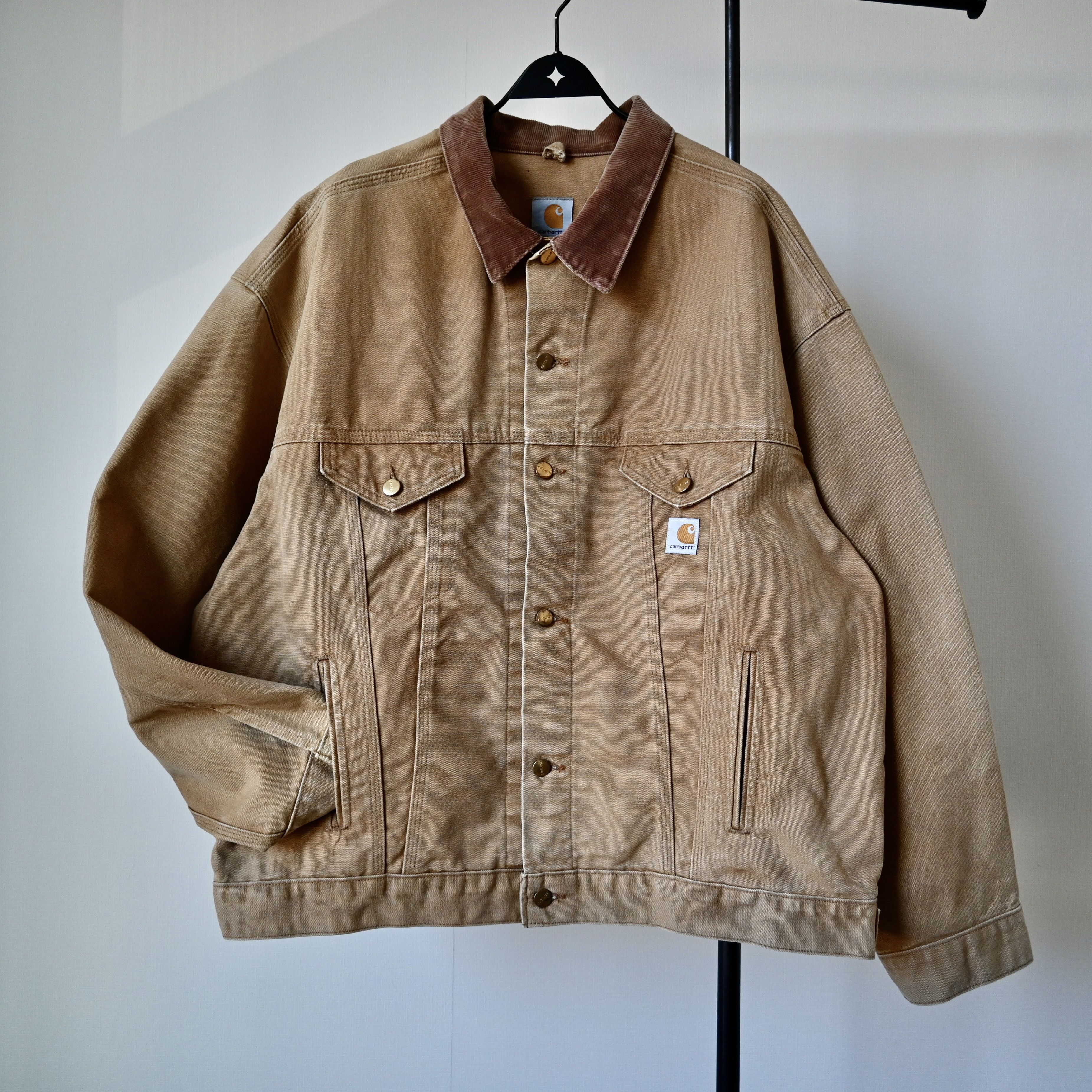 Carhartt VTG 1990s Carhartt Trucker Jacket, brown duck, made in USA Size US XXL / EU 58 / 5 - 3 Thumbnail