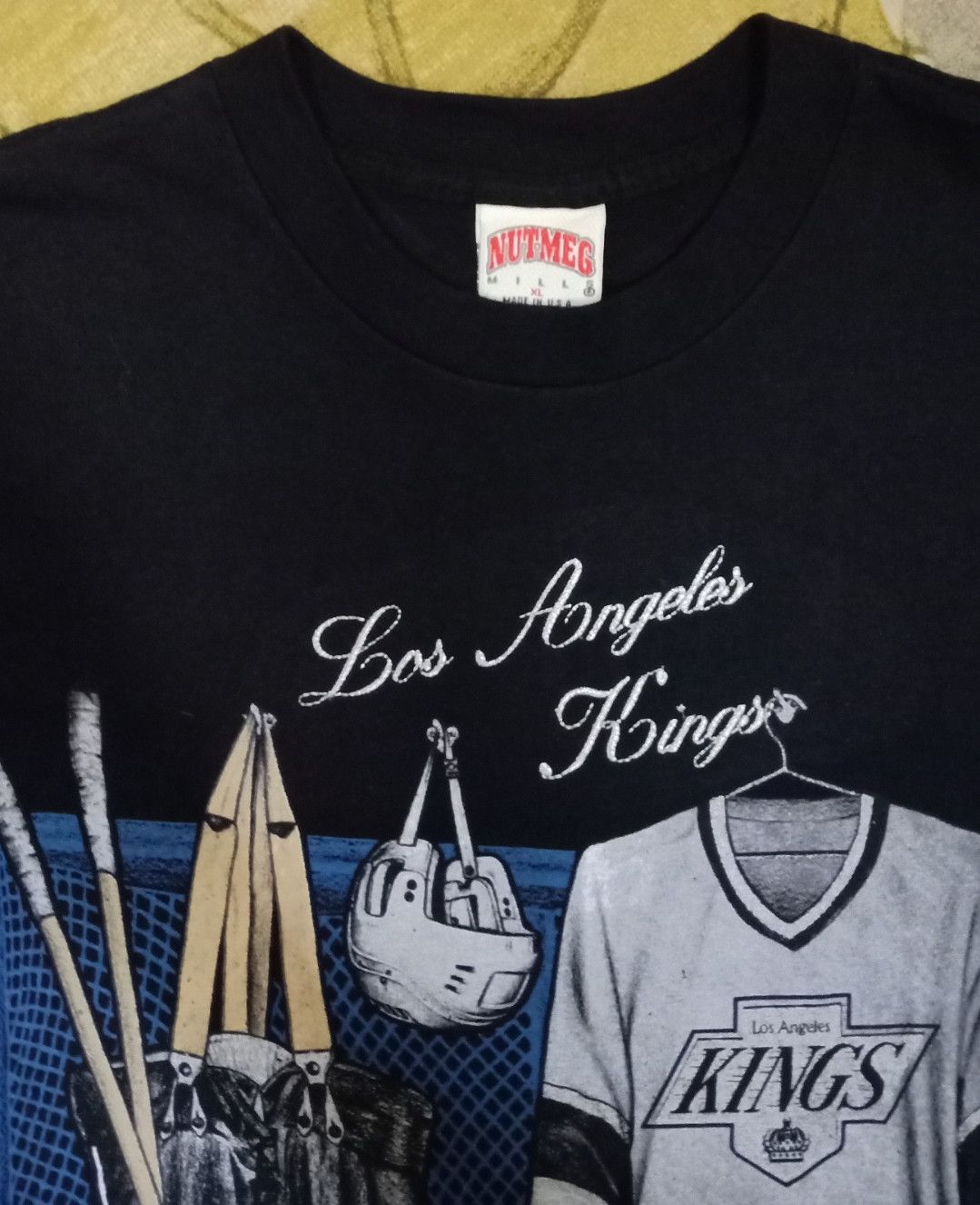 NHL × Nutmeg × Vintage Vintage 90s NHL Los Angeles Kings T-shirt Size US L / EU 52-54 / 3 - 14 Thumbnail