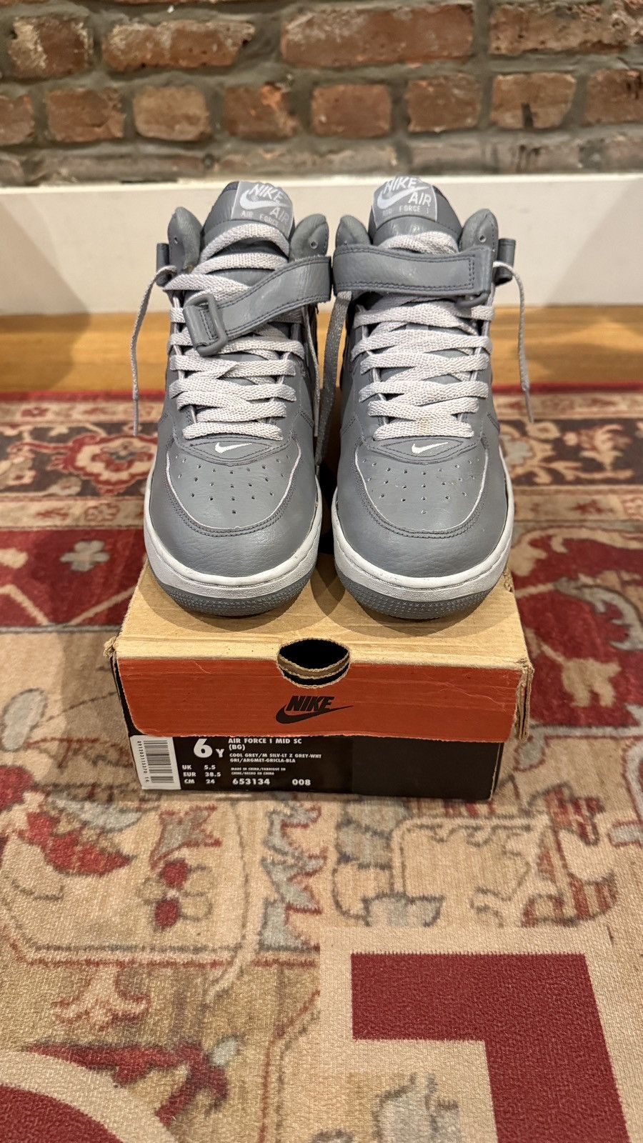Nike Air Force 1 Mid SC BG “Jewel Cool Grey” OG Size 6 vintage Size US 6 / EU 39 - 7 Thumbnail