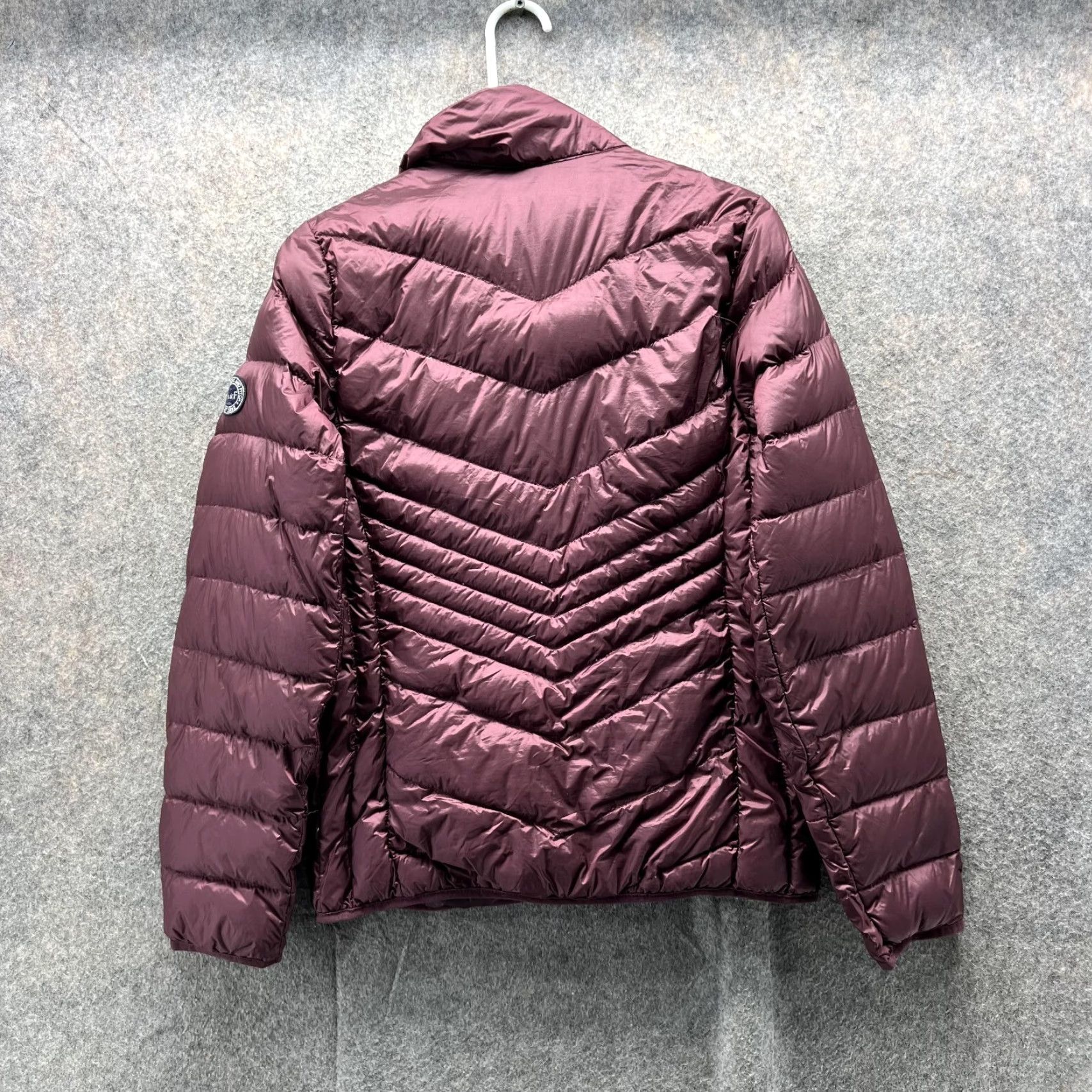 Abercrombie & Fitch Abercrombie & Fitch Jacket Women Small Burgundy Full Zip Puffer Down Size S / US 4 / IT 40 - 4 Thumbnail