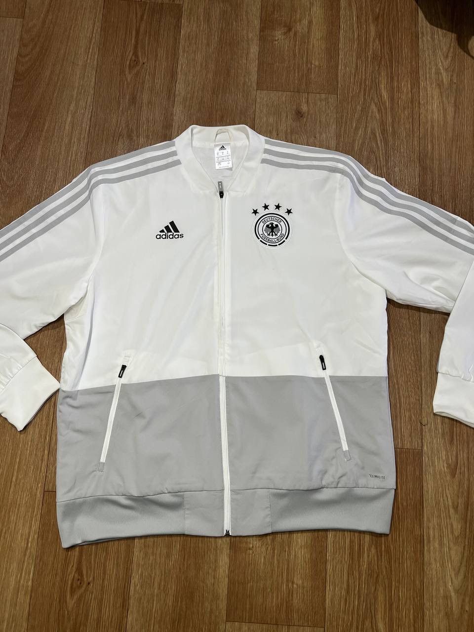 Adidas GERMANY DEUTSCHLAND 2018 2019 HOME PRE MATCH TRACK JACKET Size US XL / EU 56 / 4 - 1 Thumbnail