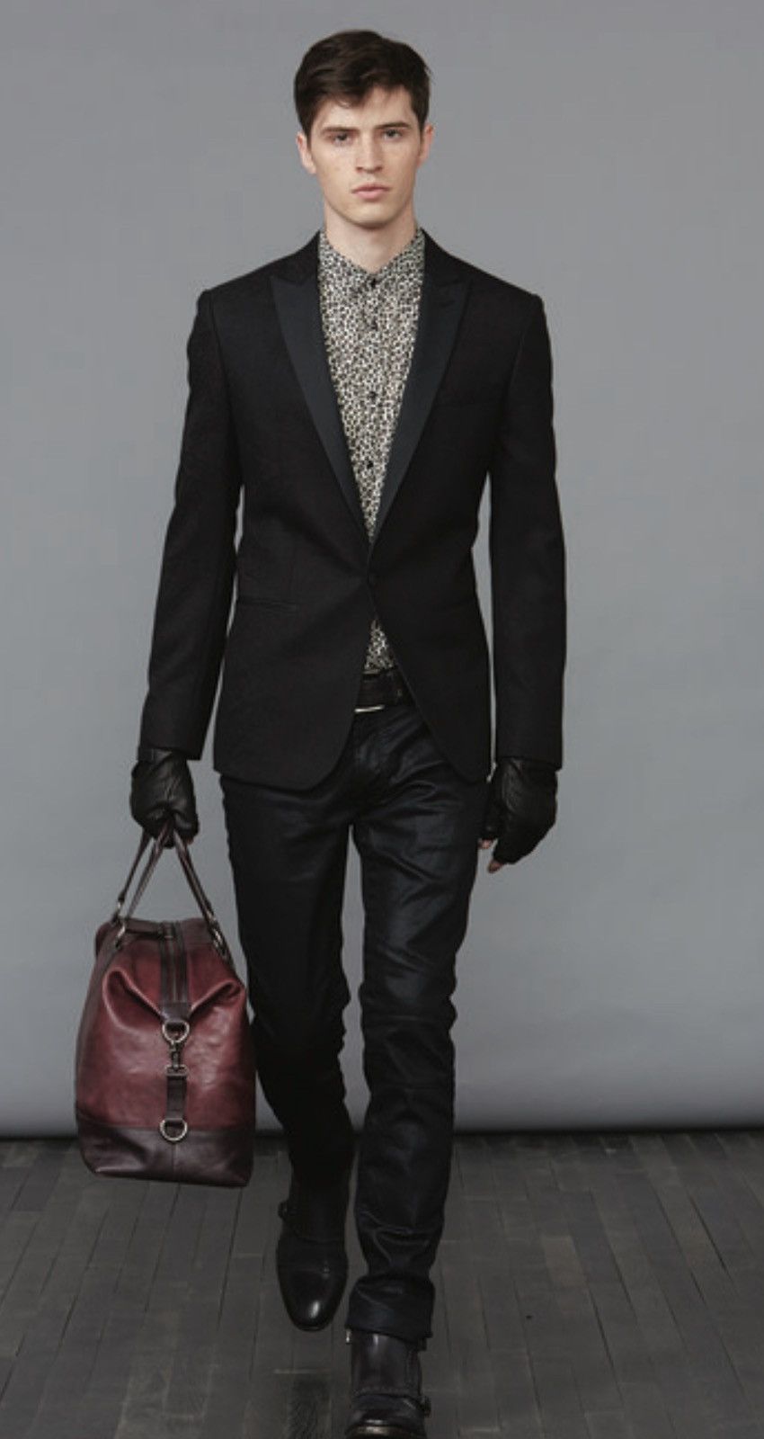 John Varvatos One Button Jacquard Jacket. Size EU 54 USA 44 Size US L / EU 52-54 / 3 - 13 Thumbnail