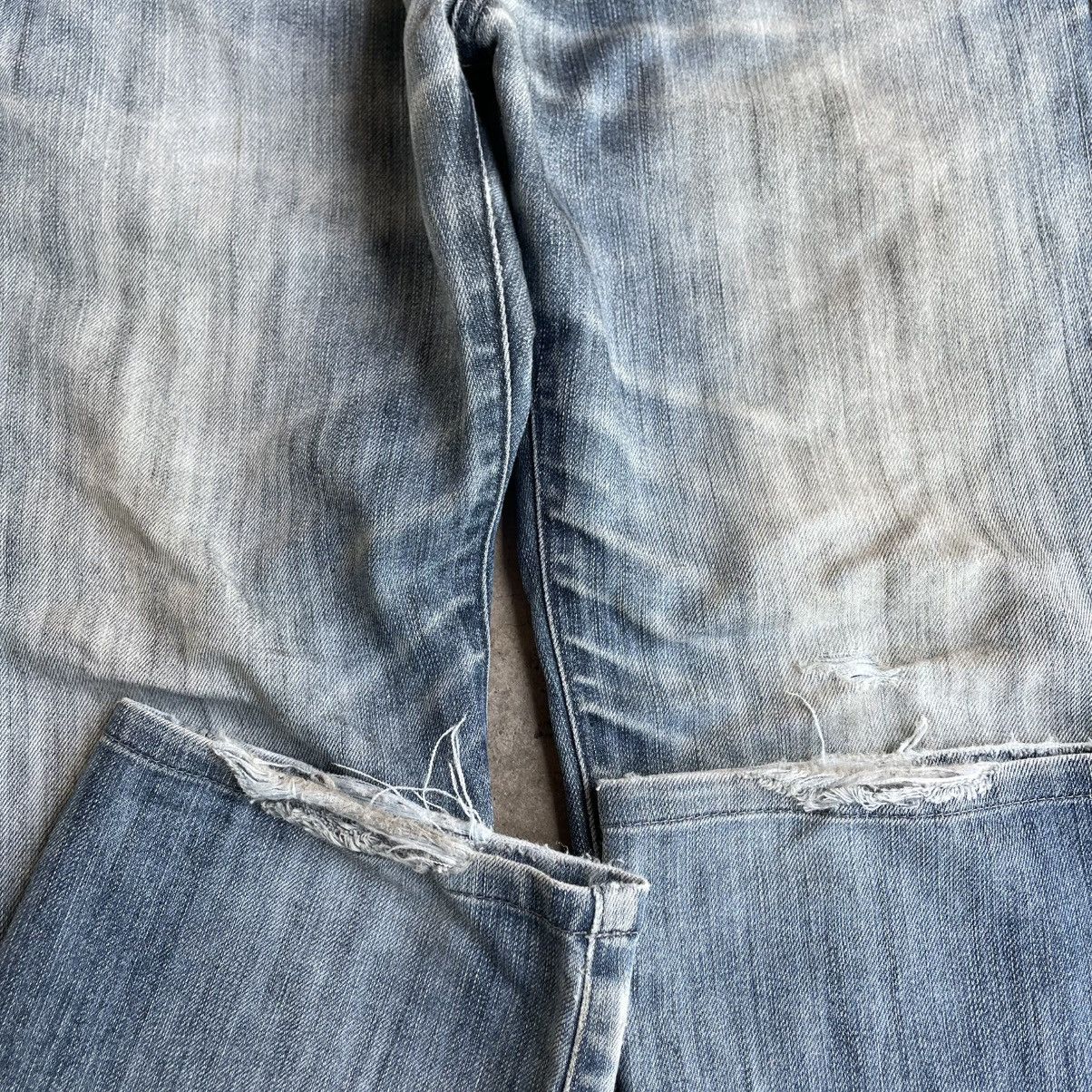 Edwin 🔥Vintage Edwin Premio Jeans Ripped Distress Denim Jeans Size US 32 / EU 48 - 7 Thumbnail