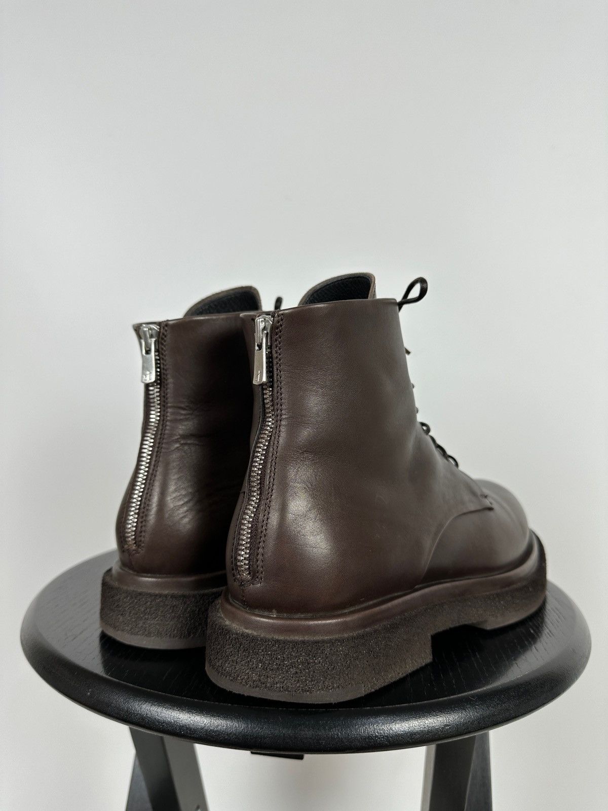 Officine Creative Officine Creative Lace Up Brown Leather Boots Size US 10 / IT 40 - 4 Thumbnail